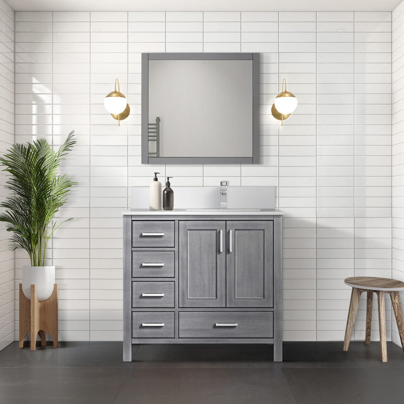 Jacques 36" x 22" Right Offset Bath Vanity