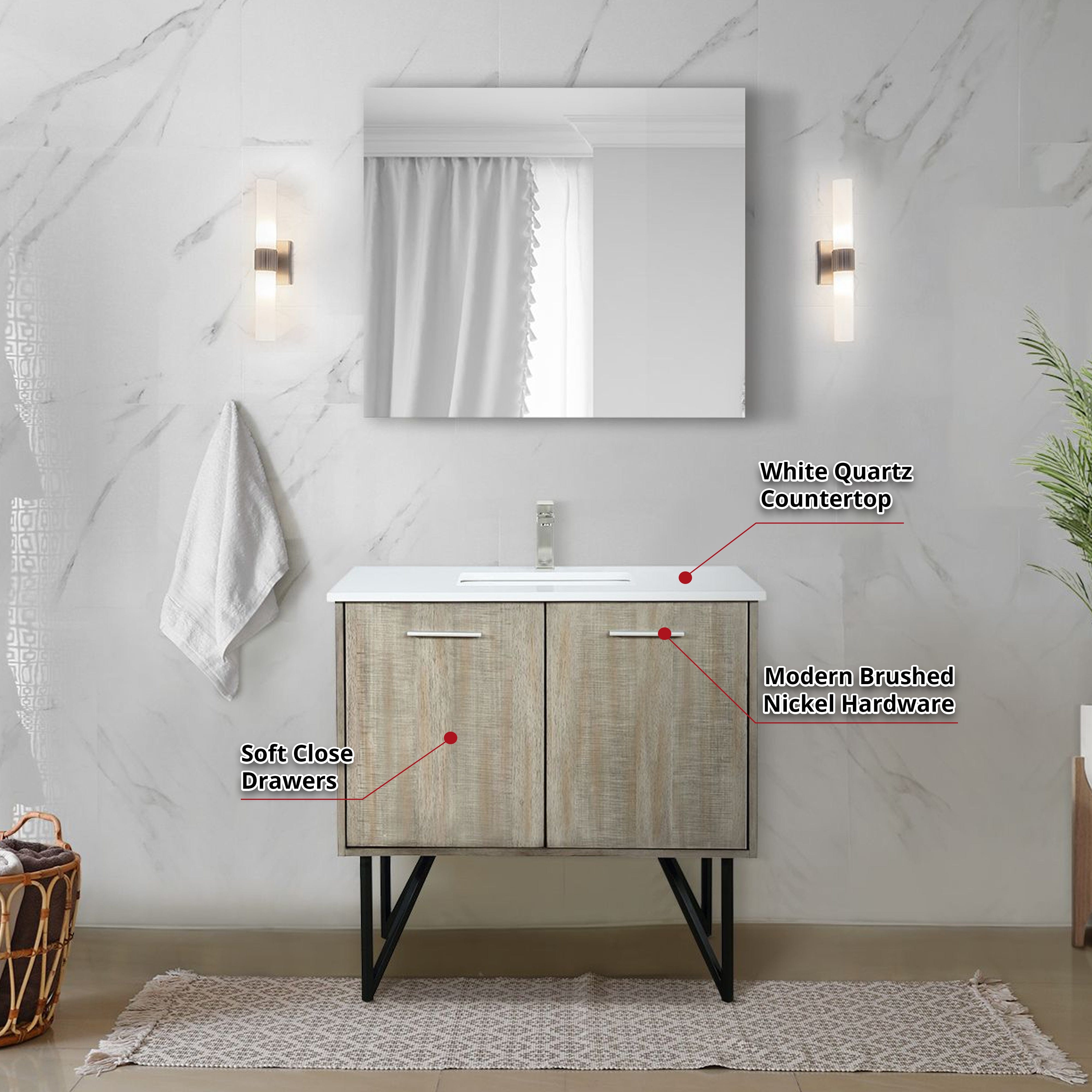 Lancy  48" x 20" Rustic Acacia Bath Vanity