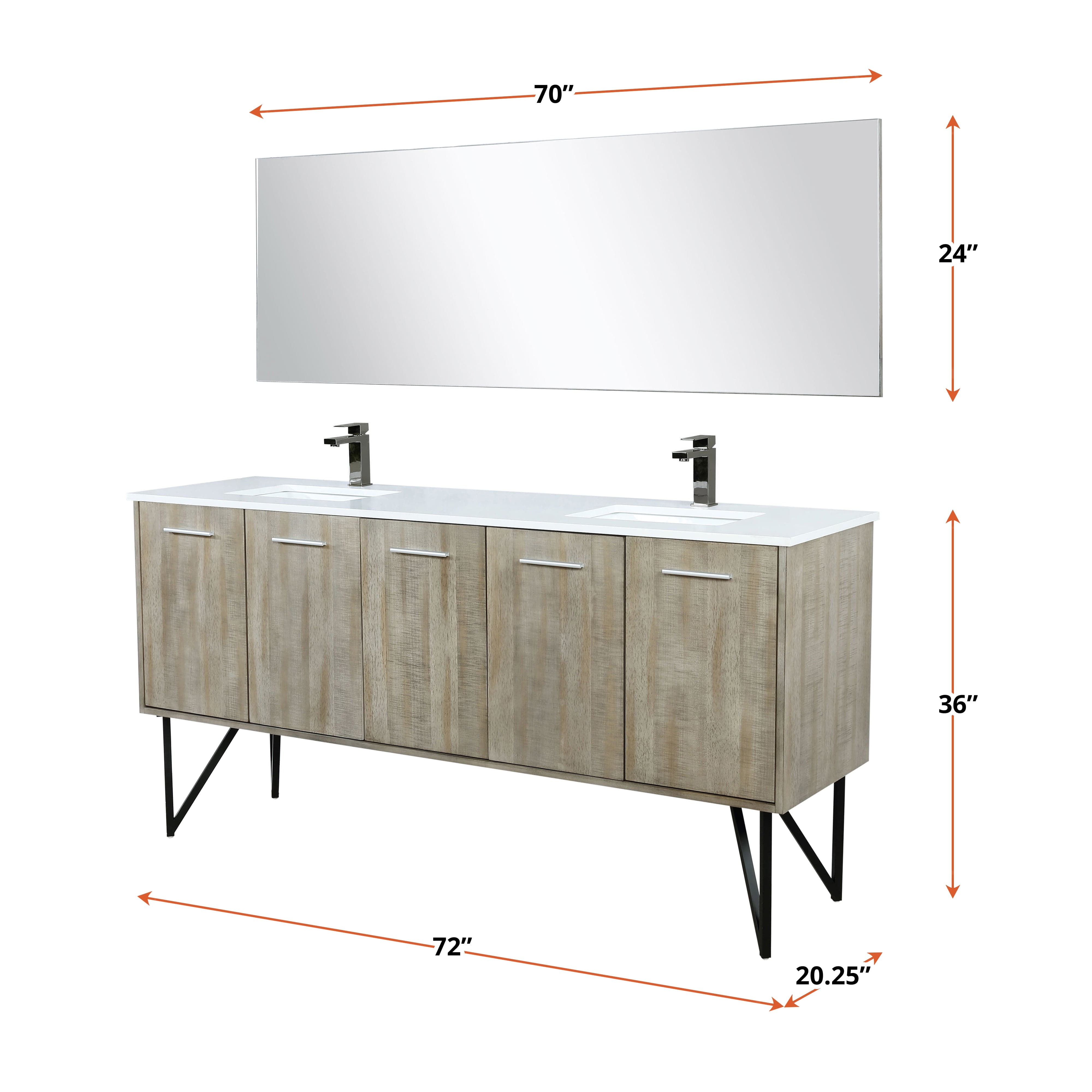 Lancy  72" Double Bathroom Vanity
