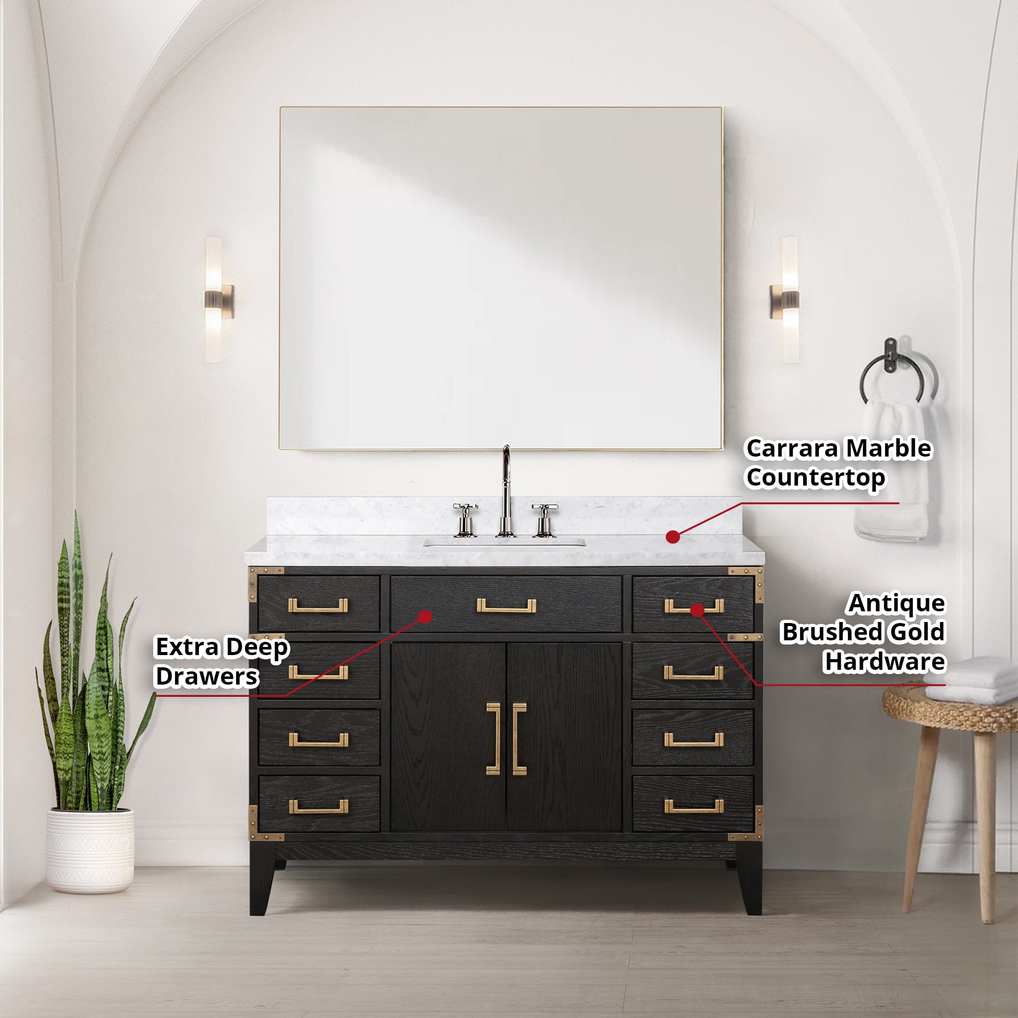 Laurel 48" x 22" Single Bath Vanity