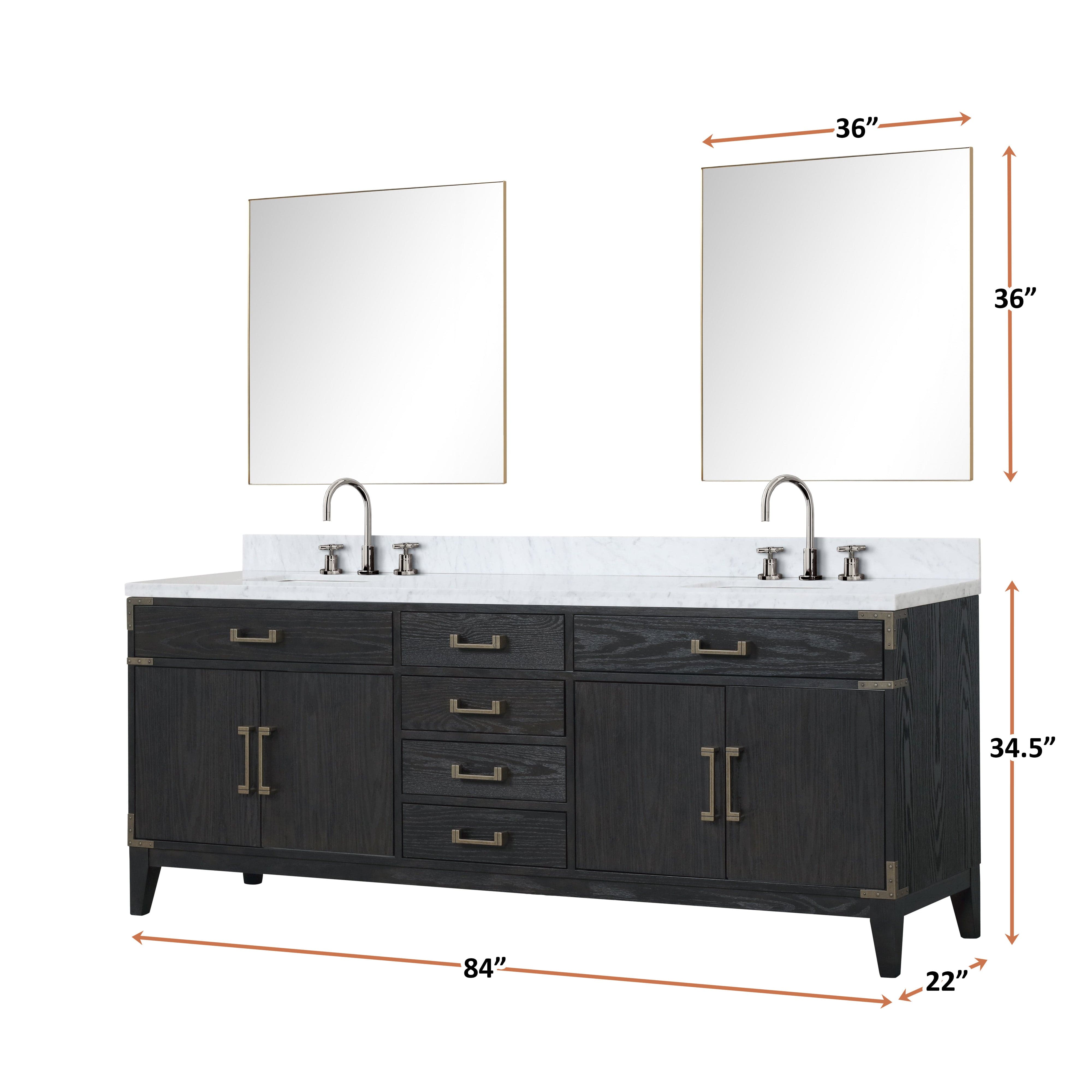 Laurel 84" x 22" Double Bath Vanity
