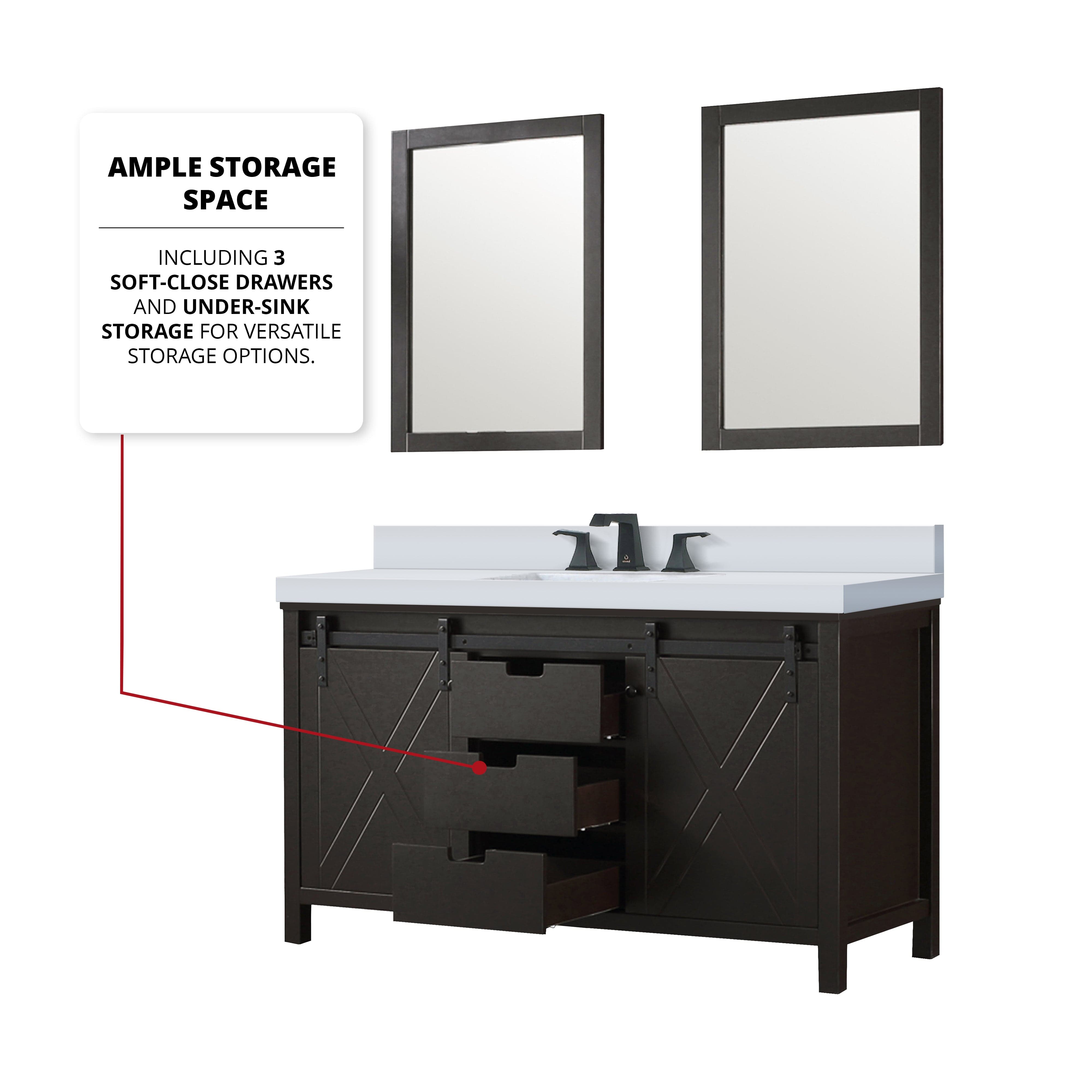 Marsyas 60" x 22" Double Bath Vanity