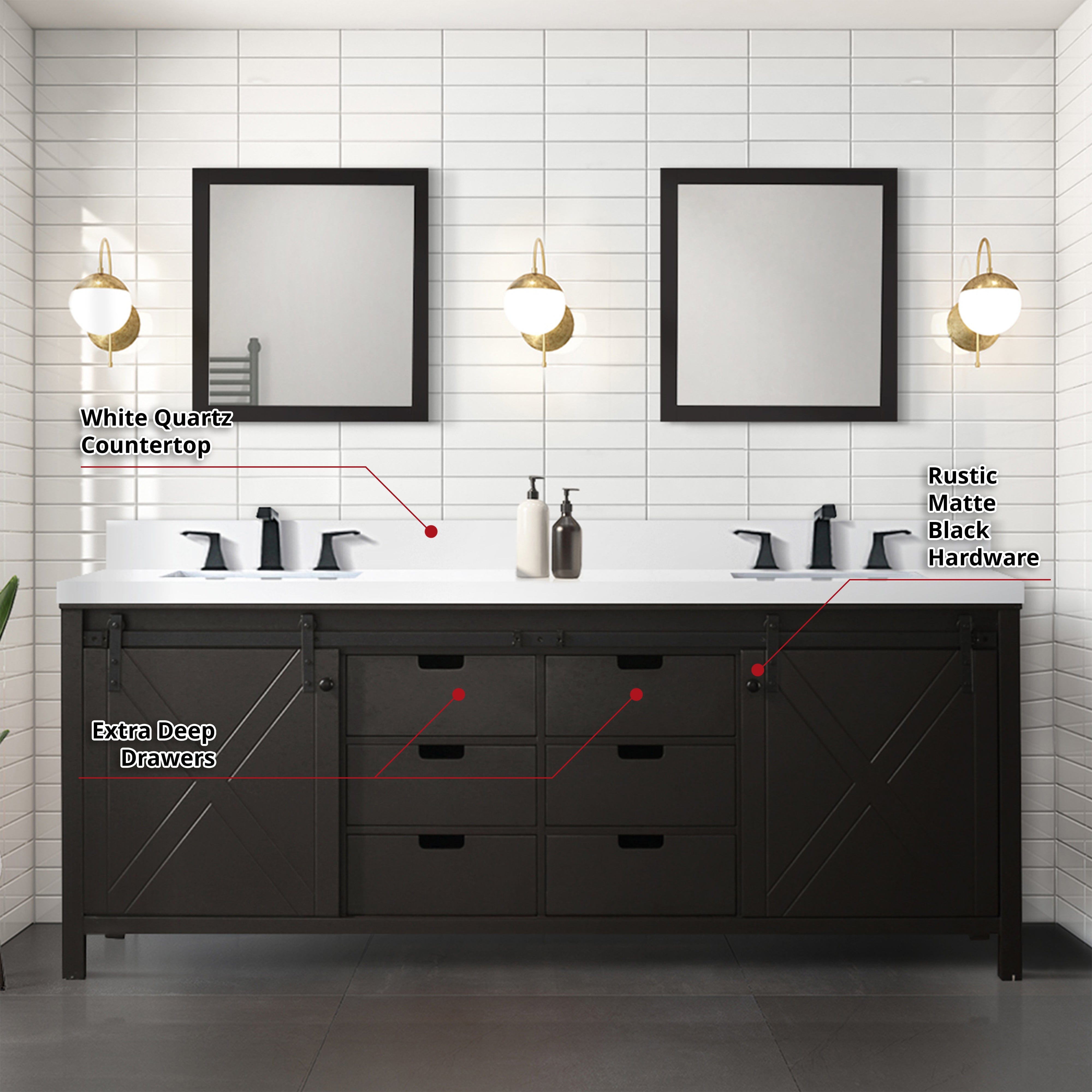 Marsyas 84" x 22" Double Bath Vanity