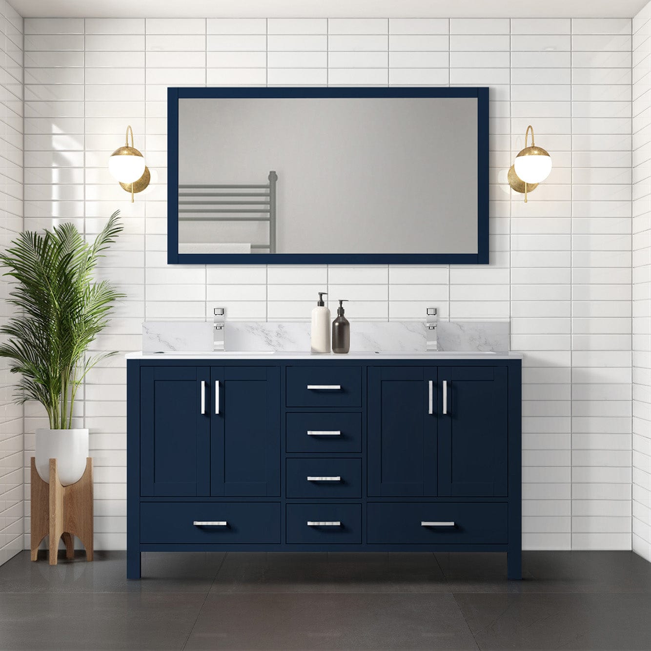 Jacques 60" x 22" Double Bath Vanity