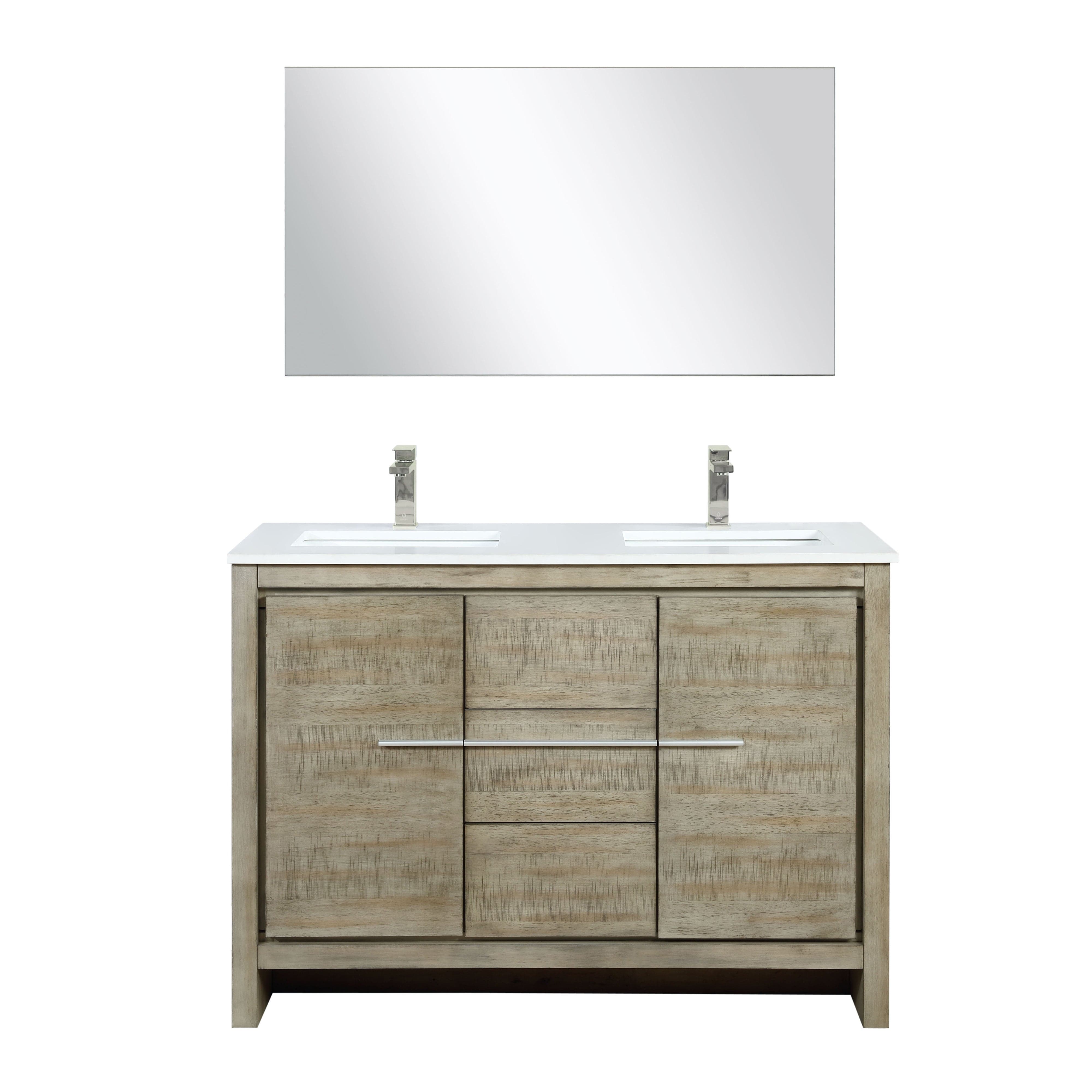 Lafarre 48" Rustic Acacia Double Bathroom Vanity