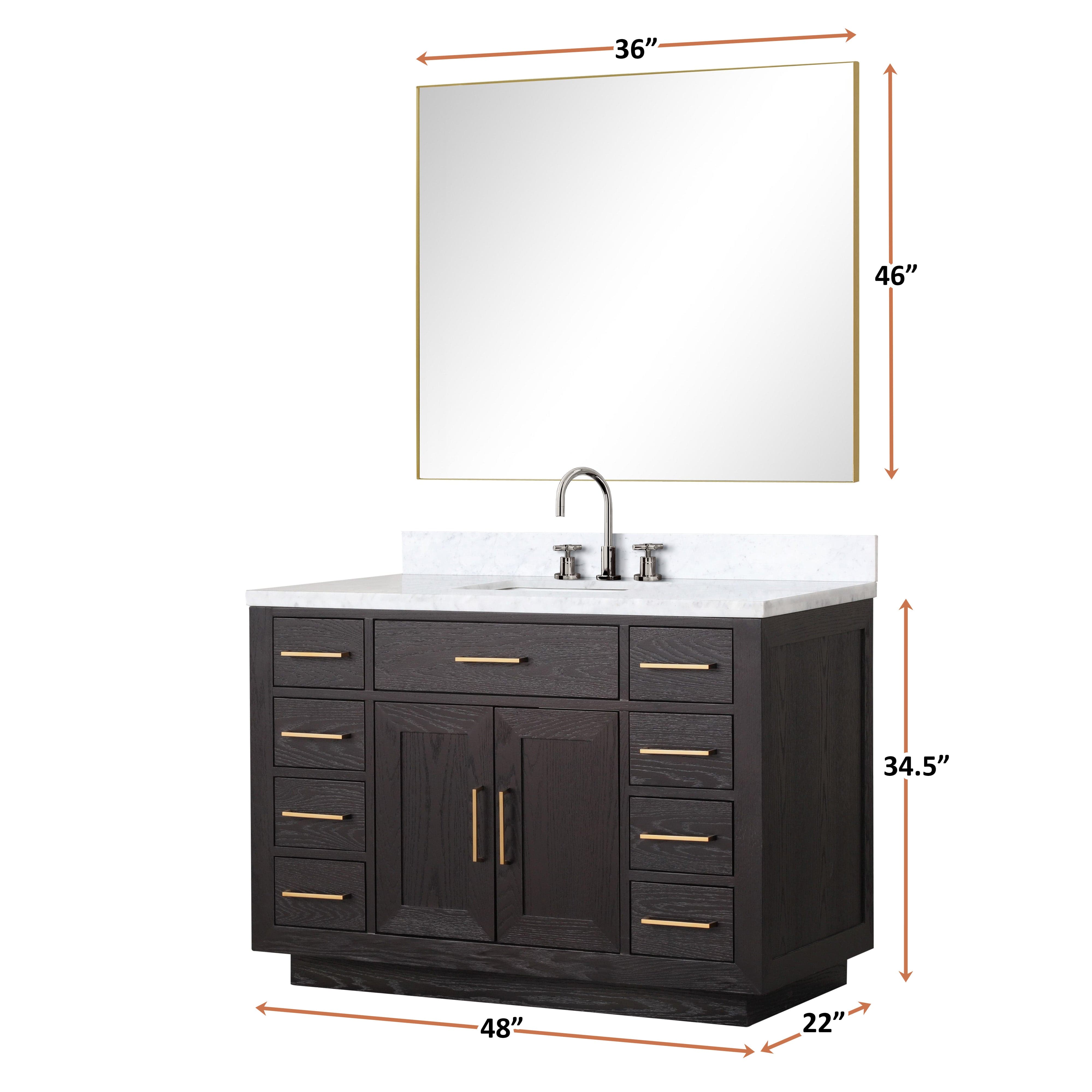 Abbey 48" x 22" Single Bath Vanity