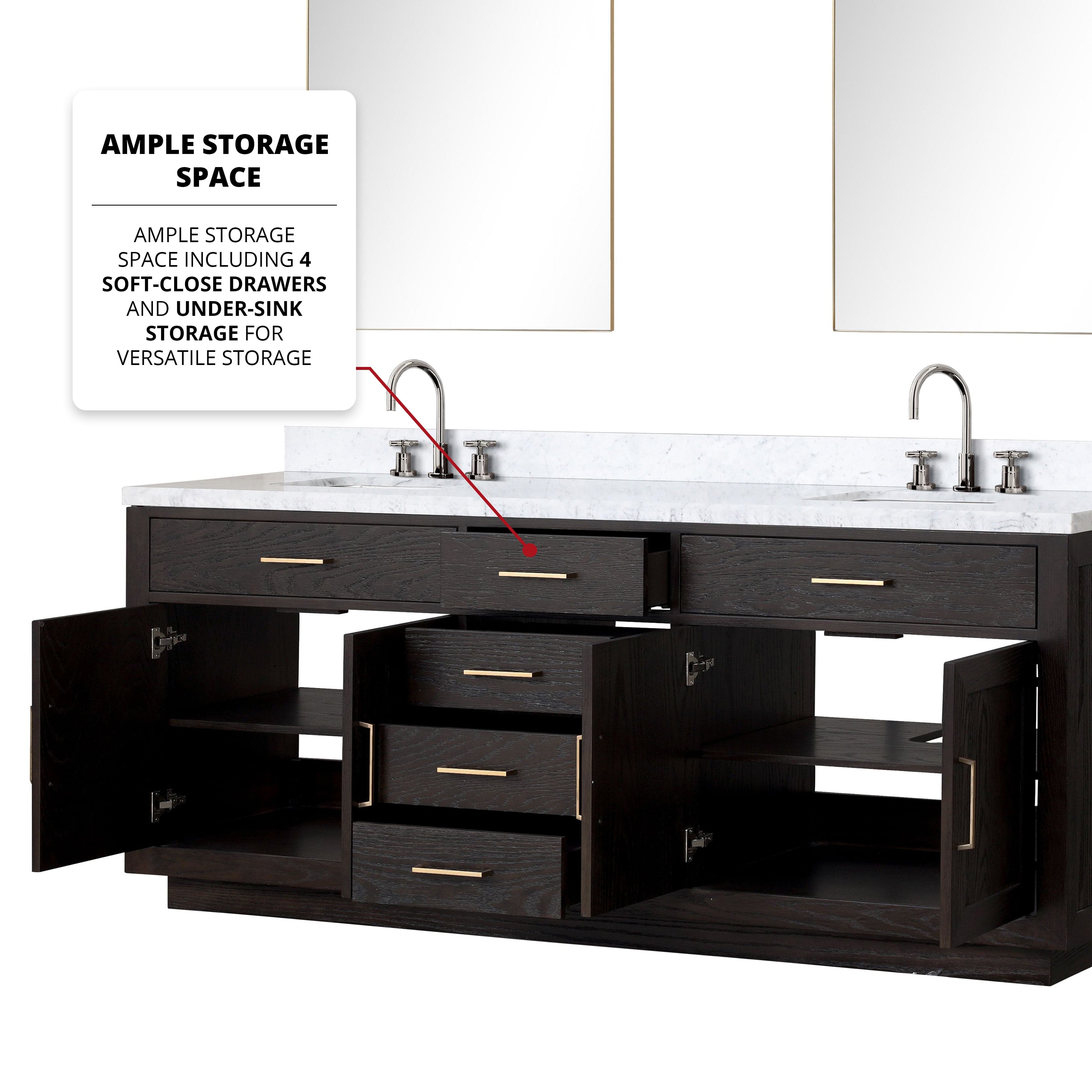 Abbey 84" x 22" Double Bath Vanity