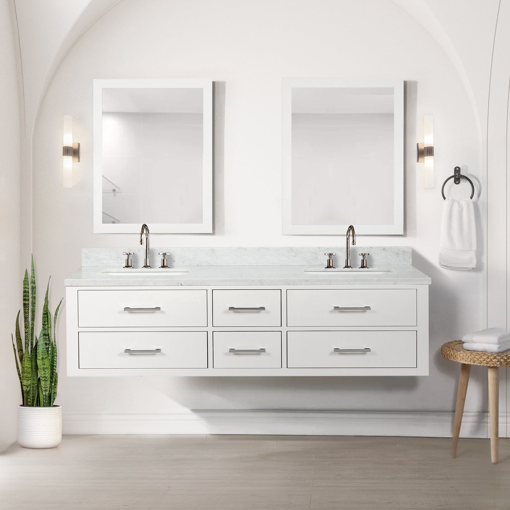 Castor 72" x 22" Double Bath Vanity