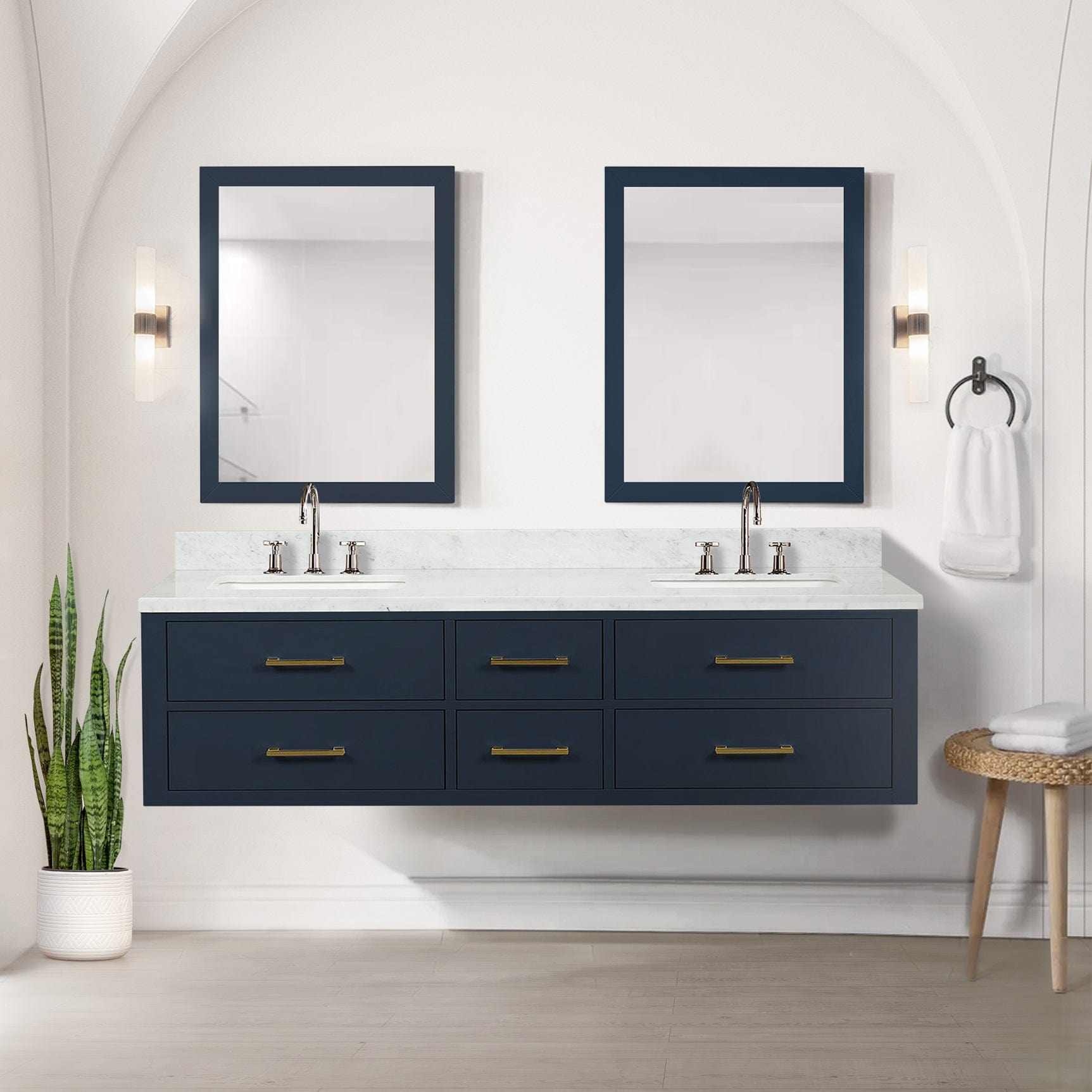 Castor 72" x 22" Double Bath Vanity