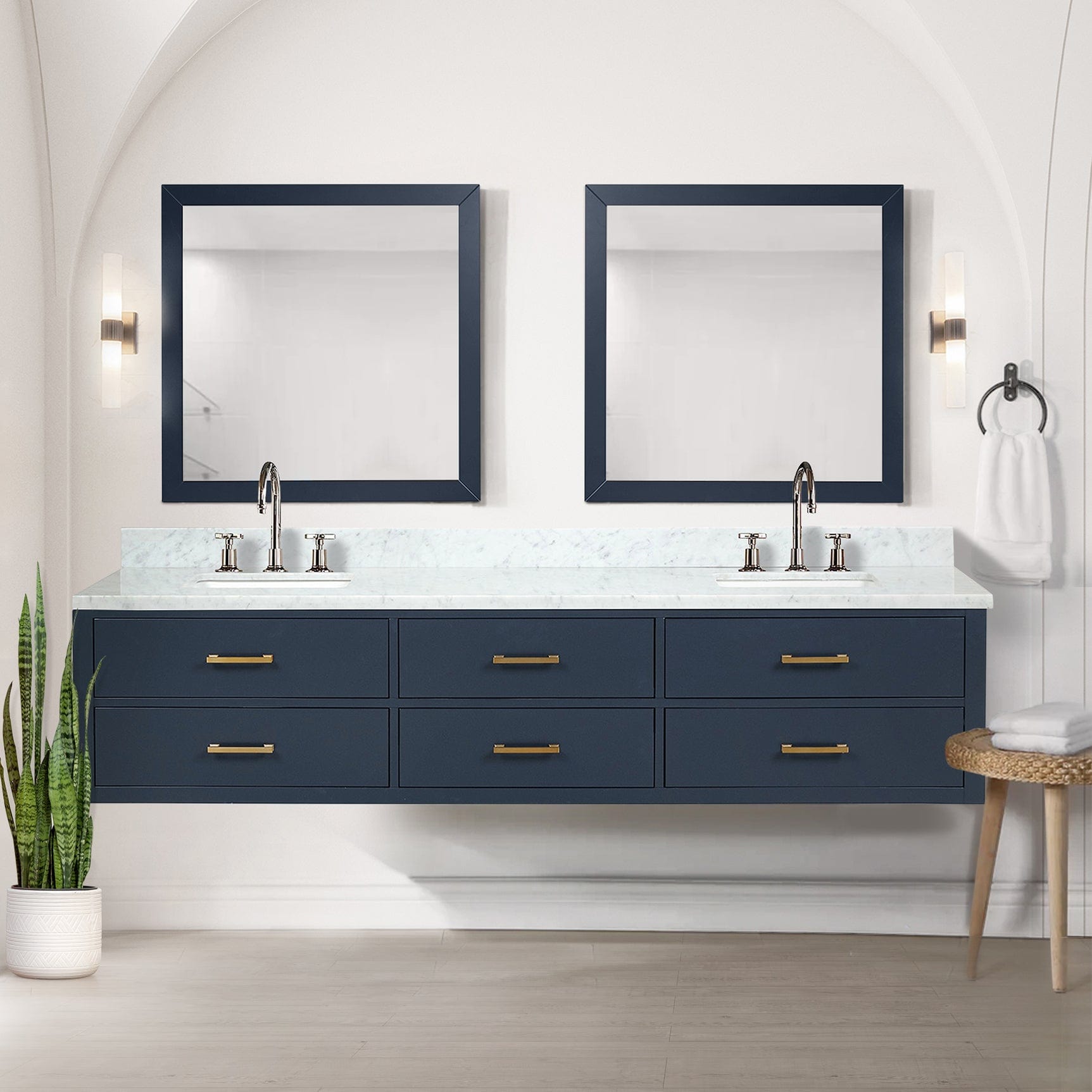Castor 84" x 22" Double Bath Vanity