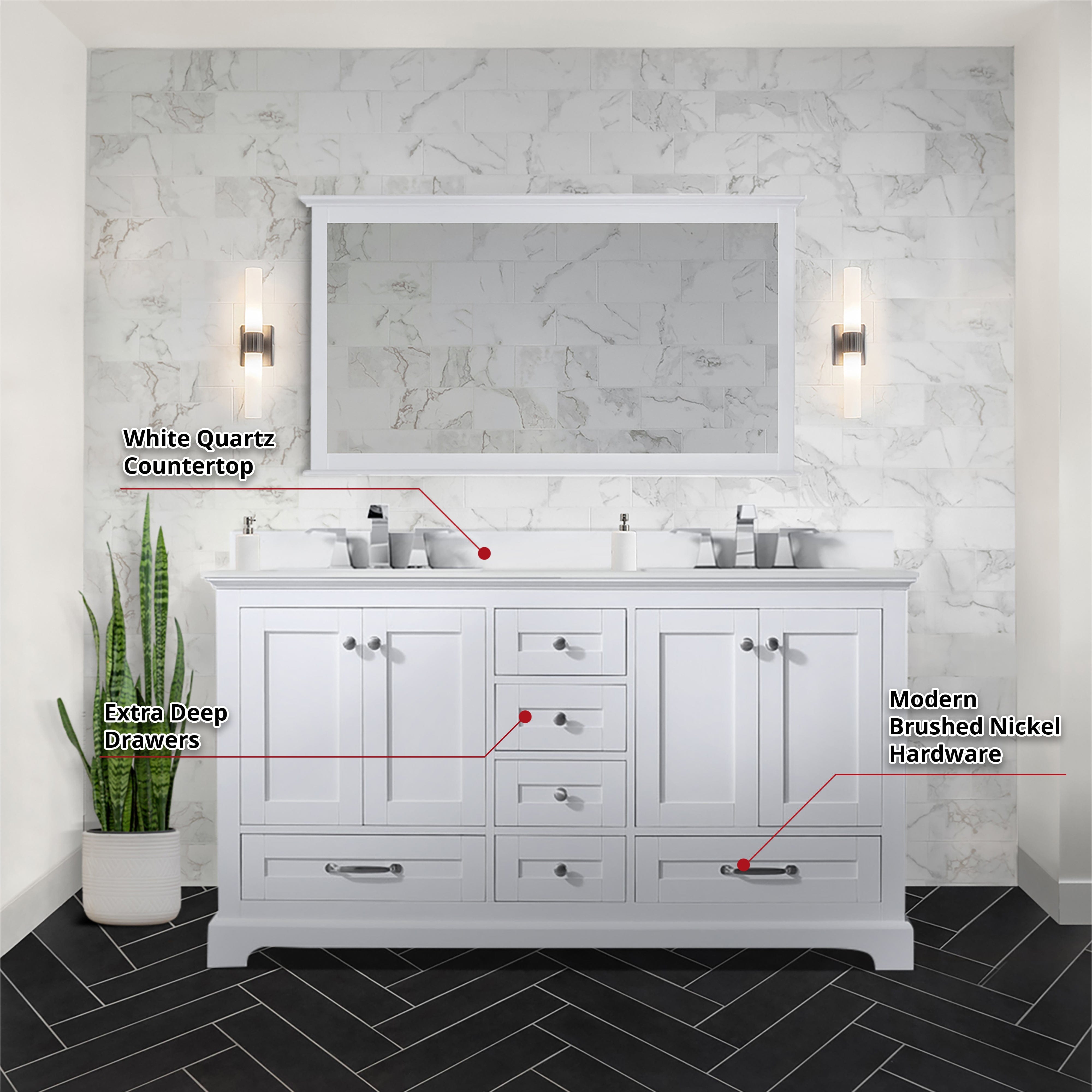 Dukes 60" x 22" Double Bath Vanity
