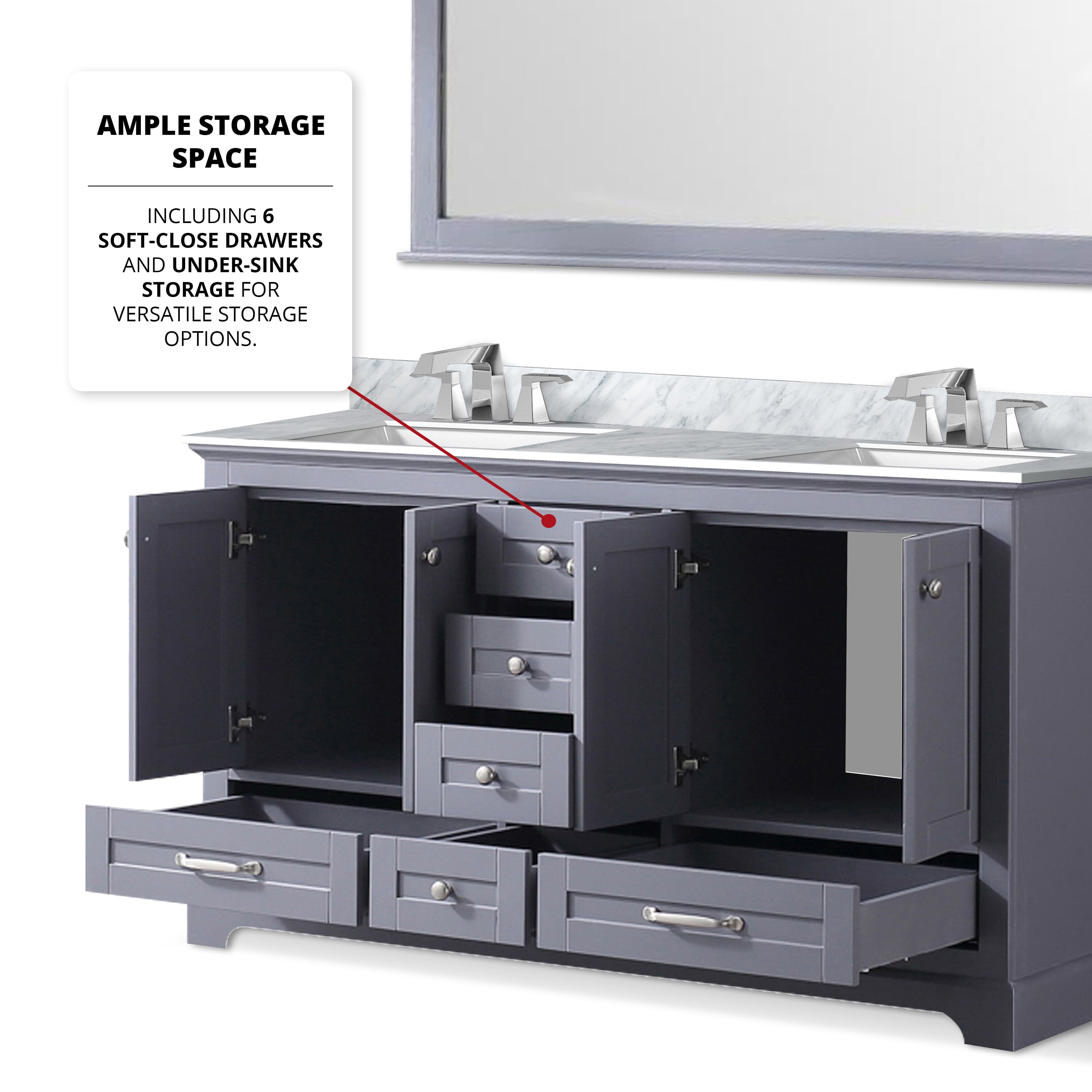 Dukes 60" x 22" Double Bath Vanity