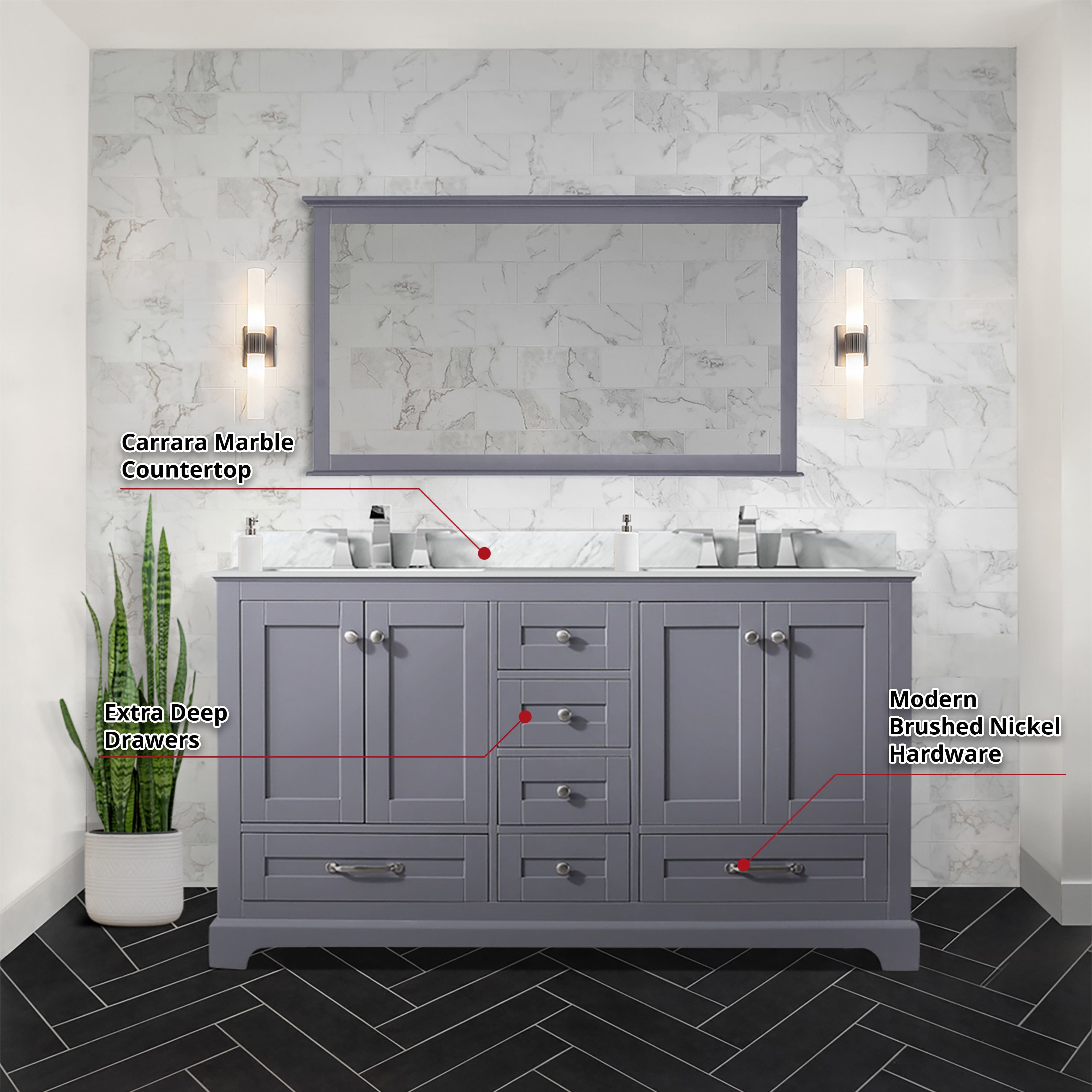 Dukes 60" x 22" Double Bath Vanity