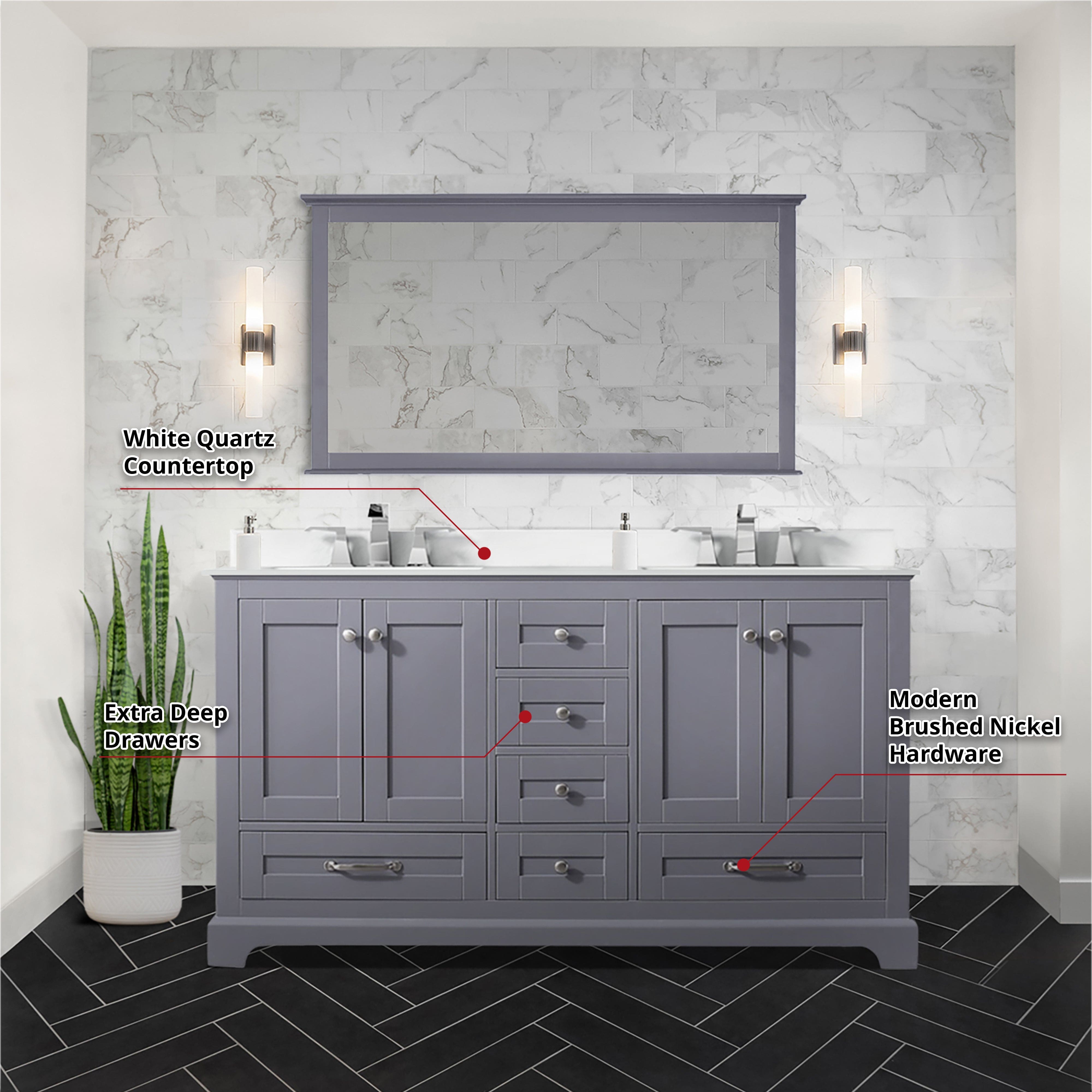 Dukes 60" x 22" Double Bath Vanity