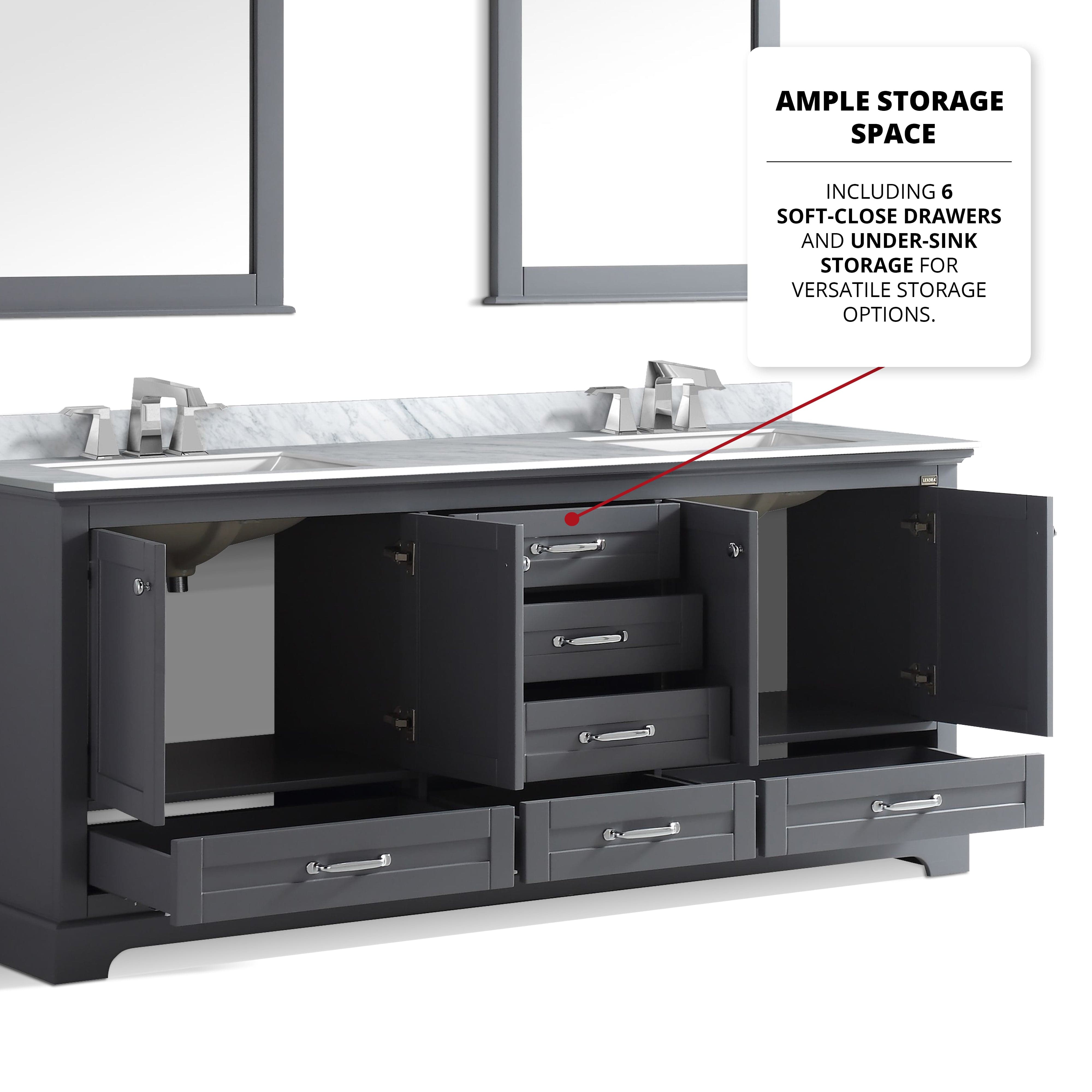 Dukes 80" x 22" Double Bath Vanity