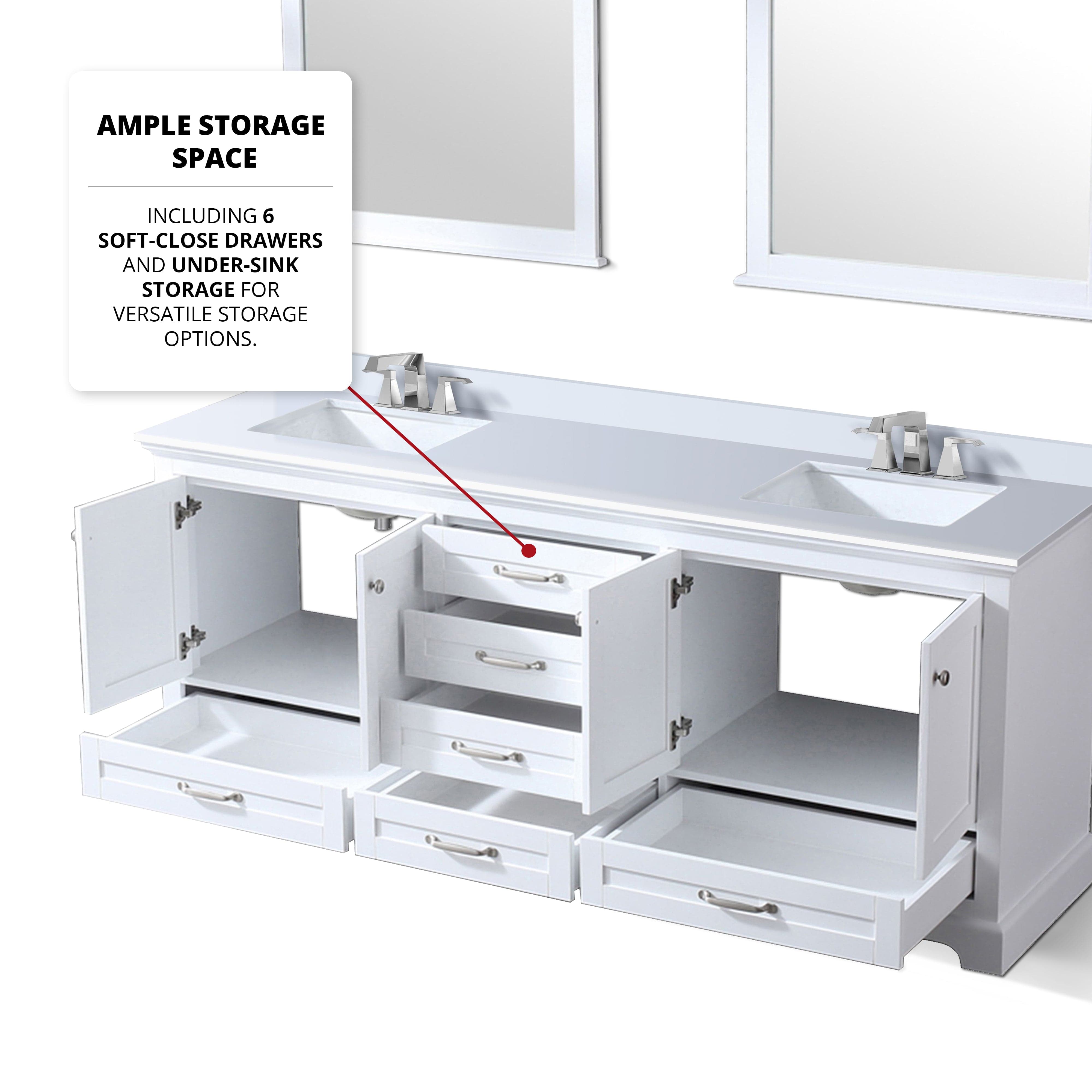 Dukes 80" x 22" Double Bath Vanity