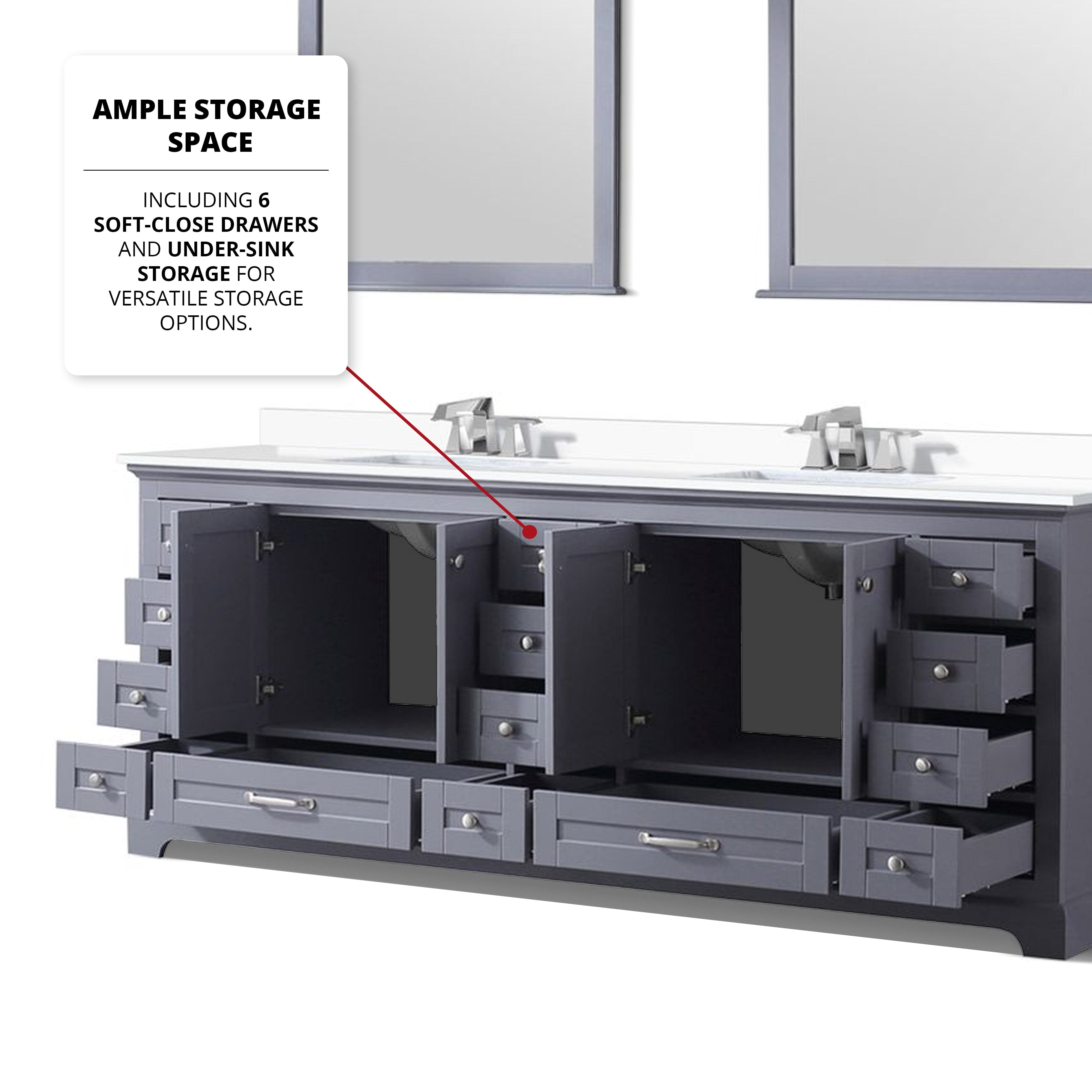 Dukes 84" x 22" Double Bath Vanity