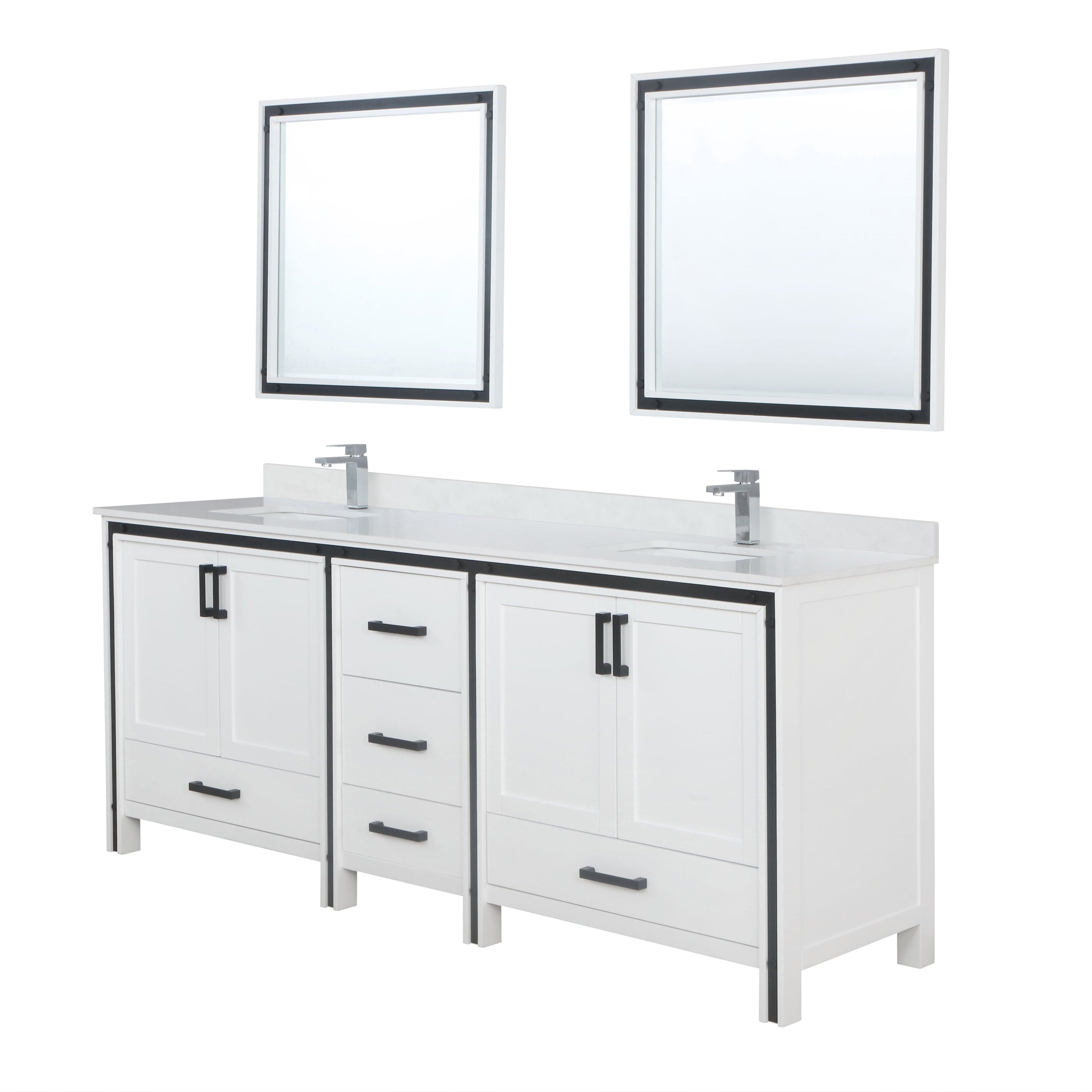 Ziva 84" x 22" Double Bath Vanity