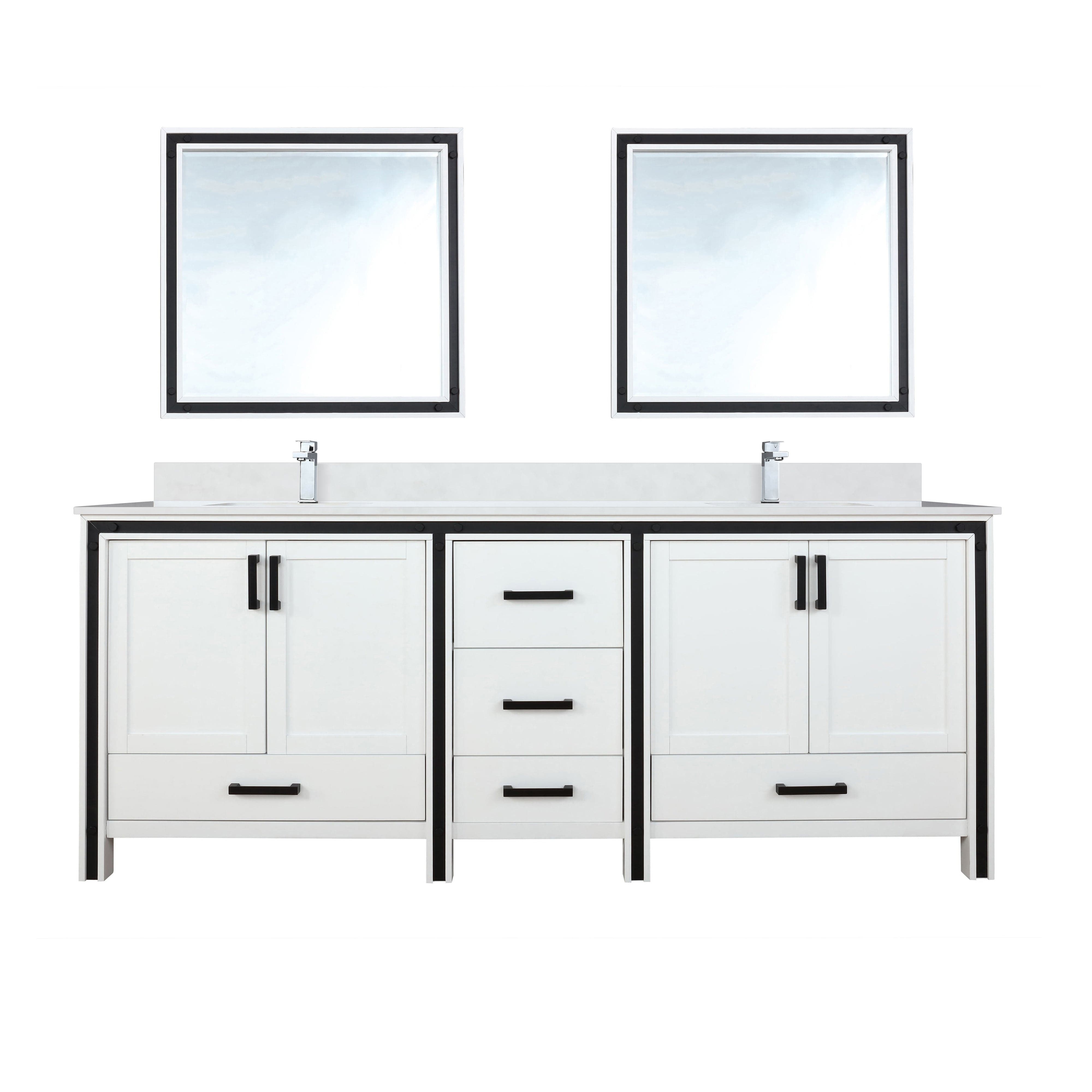 Ziva 84" x 22" Double Bath Vanity