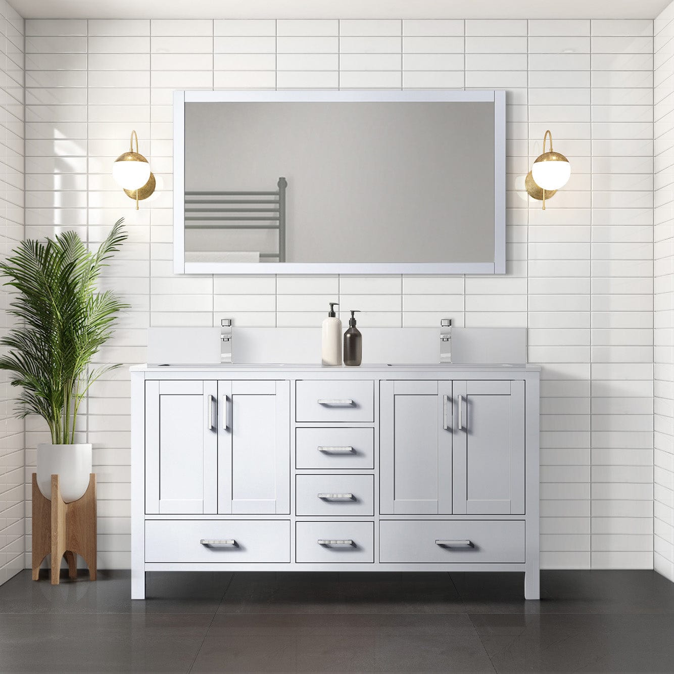 Jacques 60" x 22" Double Bath Vanity