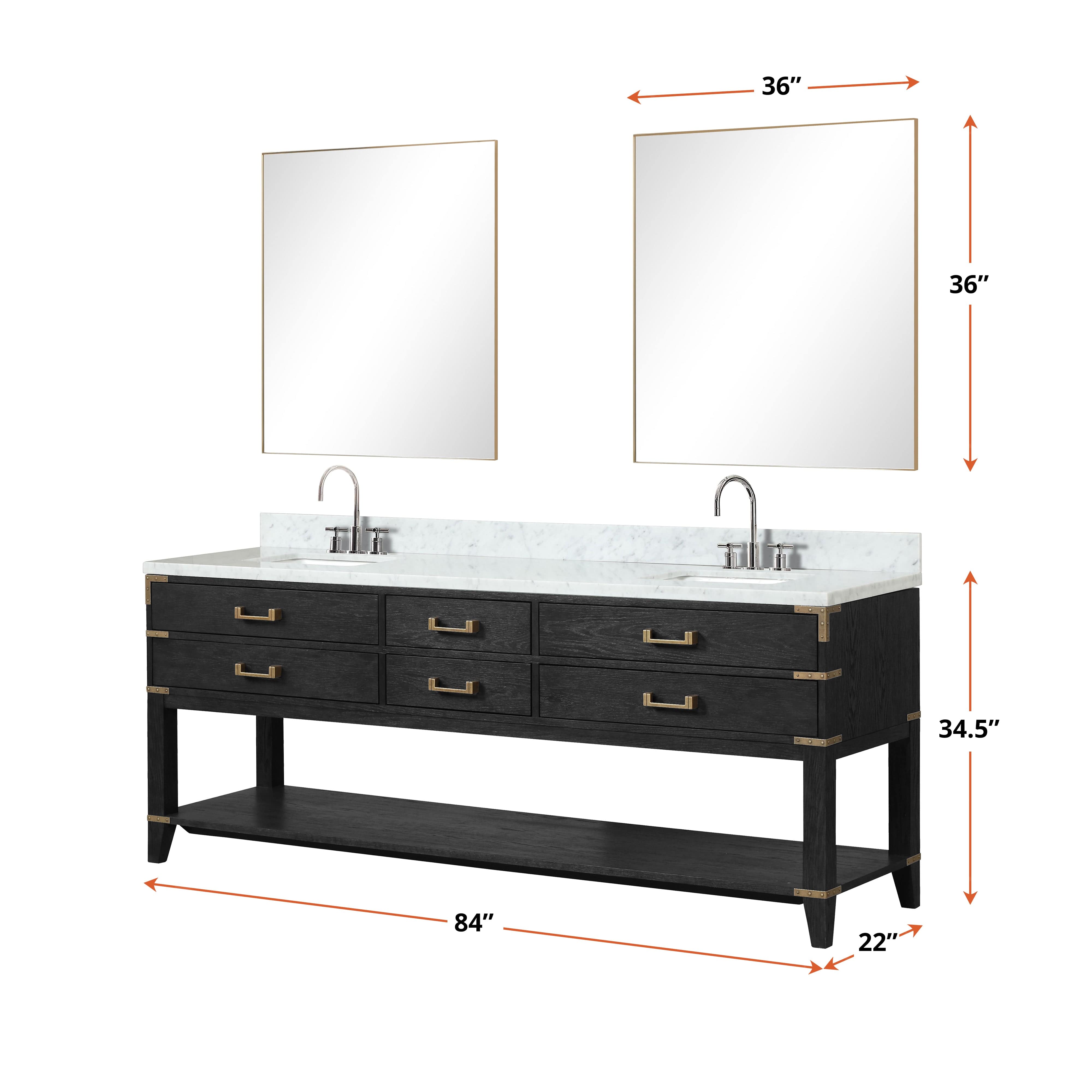Norwalk 84" x 22" Double Bath Vanity