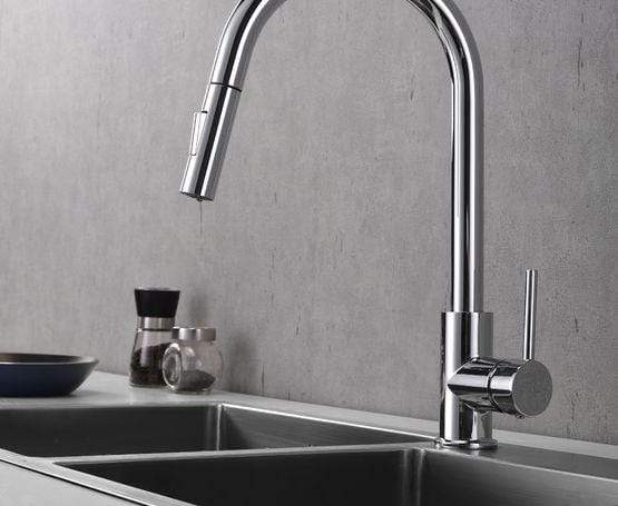 Olivi Brass Kitchen Faucet w/ Pull Out Sprayer