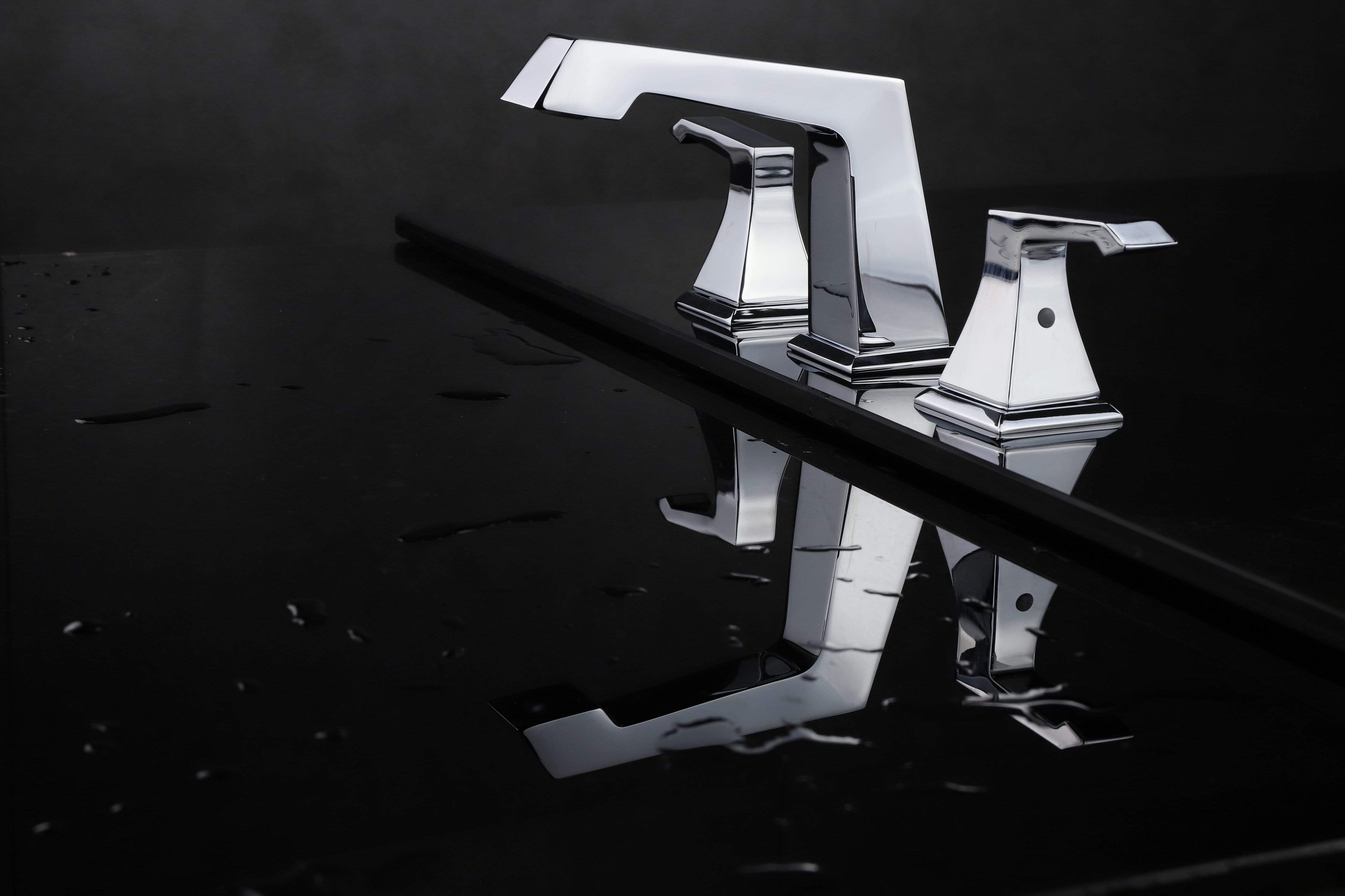 Balduina Brass 3 Hole 8" Widespread Bathroom Faucet