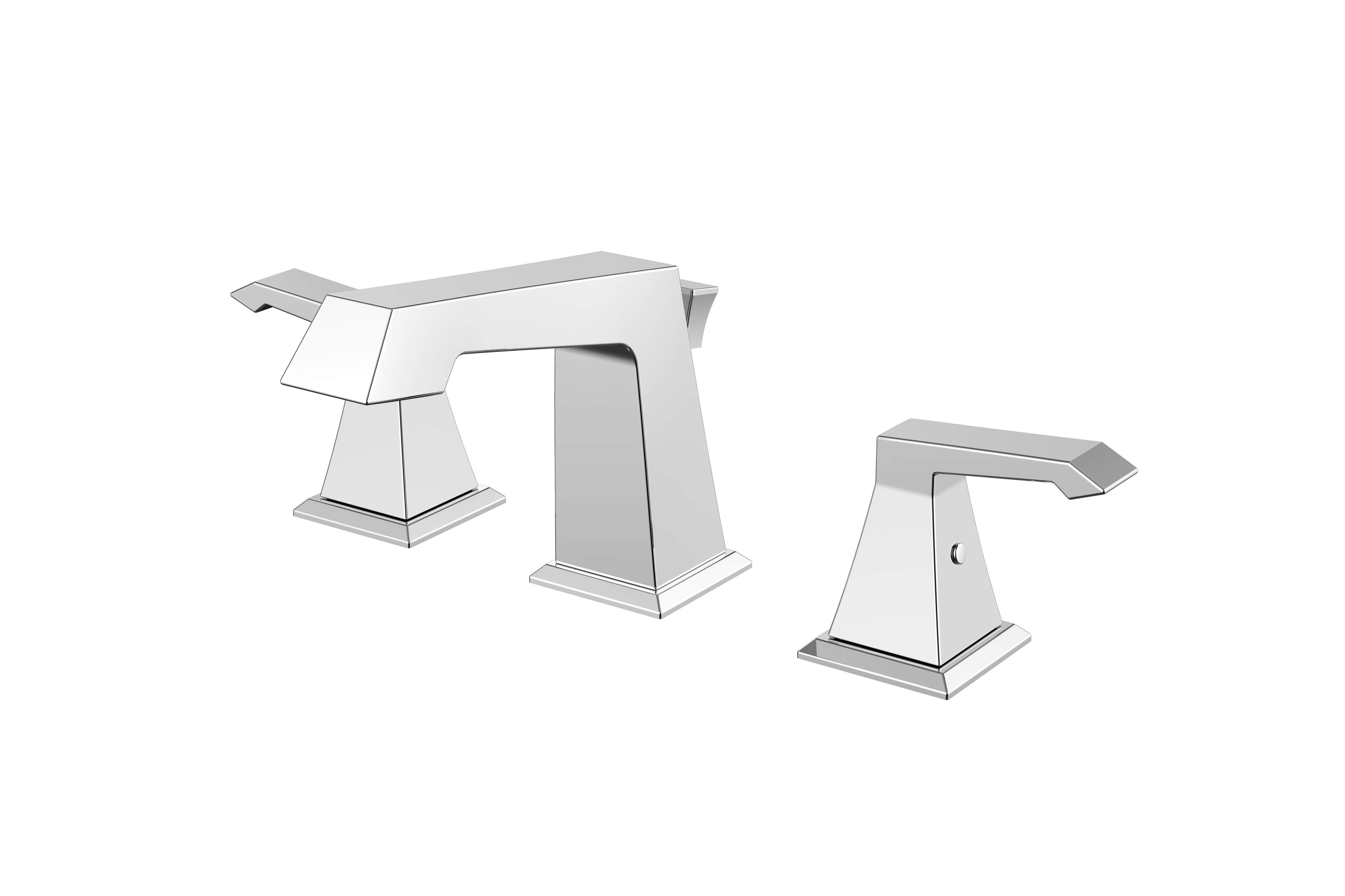 Balduina Brass 3 Hole 8" Widespread Bathroom Faucet