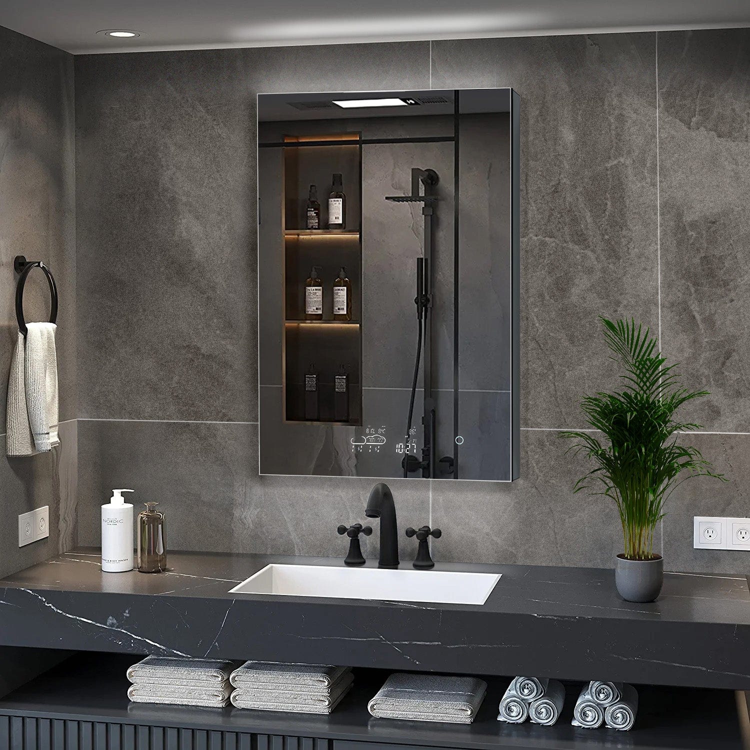 Savera LED Medicine Cabinet w/ Defogger