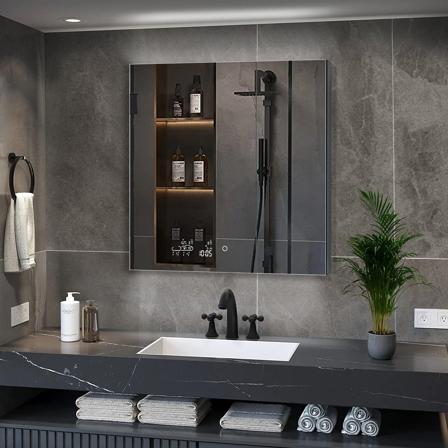 Savera LED Medicine Cabinet w/ Defogger