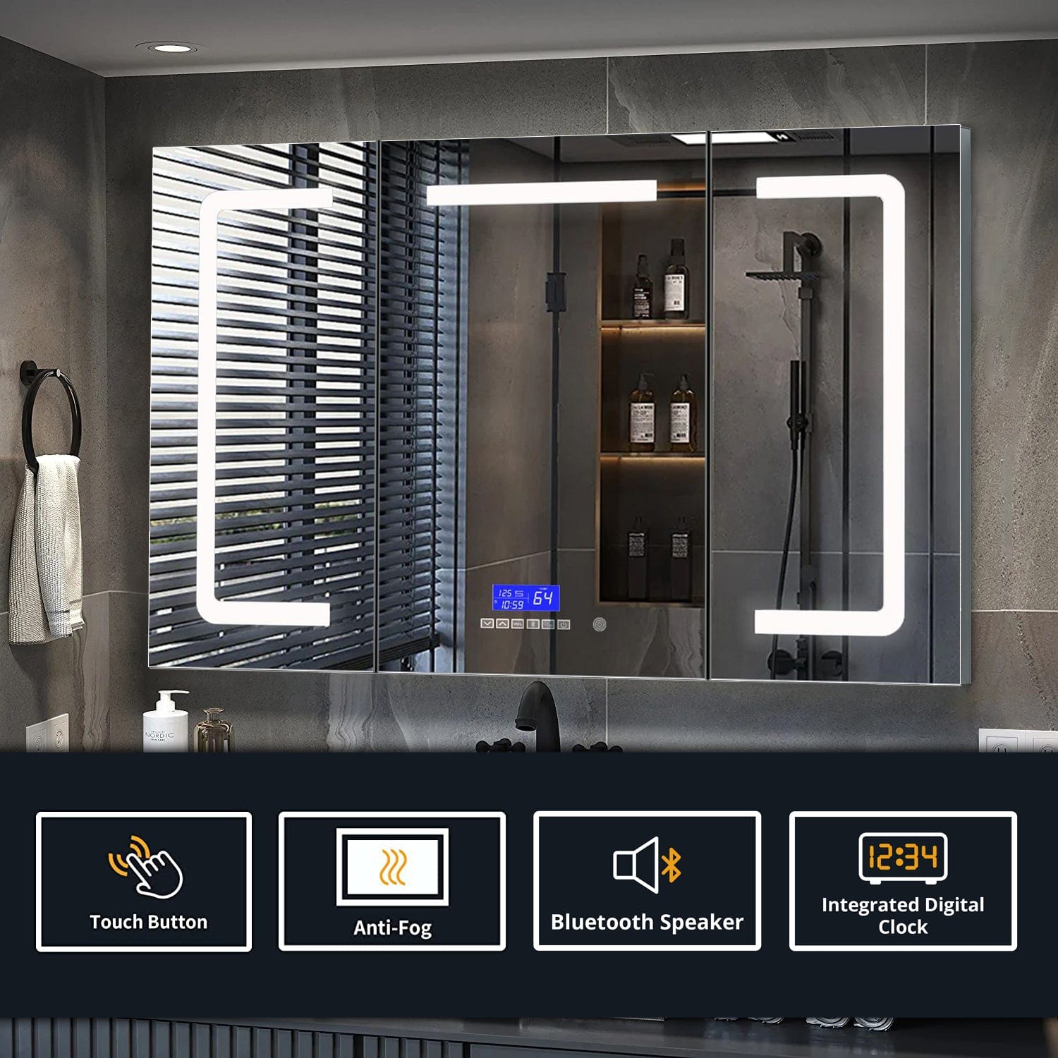 Lesina LED Medicine Cabinet w/ Defogger