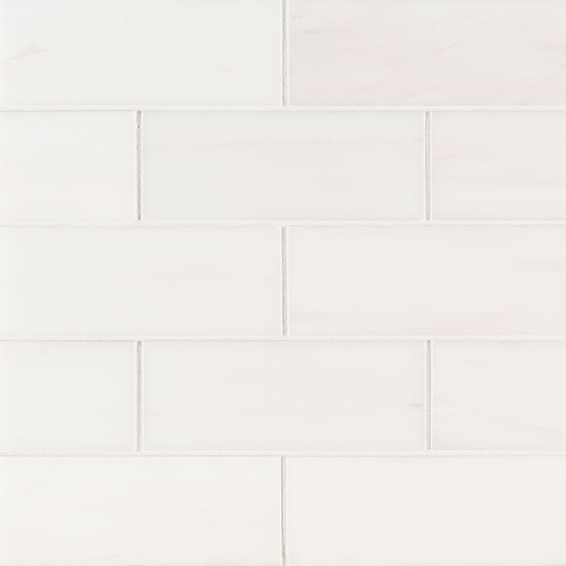 Bianco Dolomite Polished Subway Tile 3x6