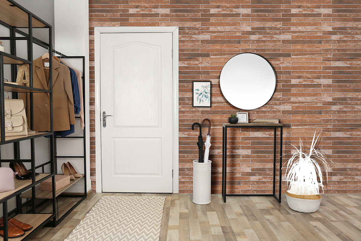 Red Porcelain Tile 2x18