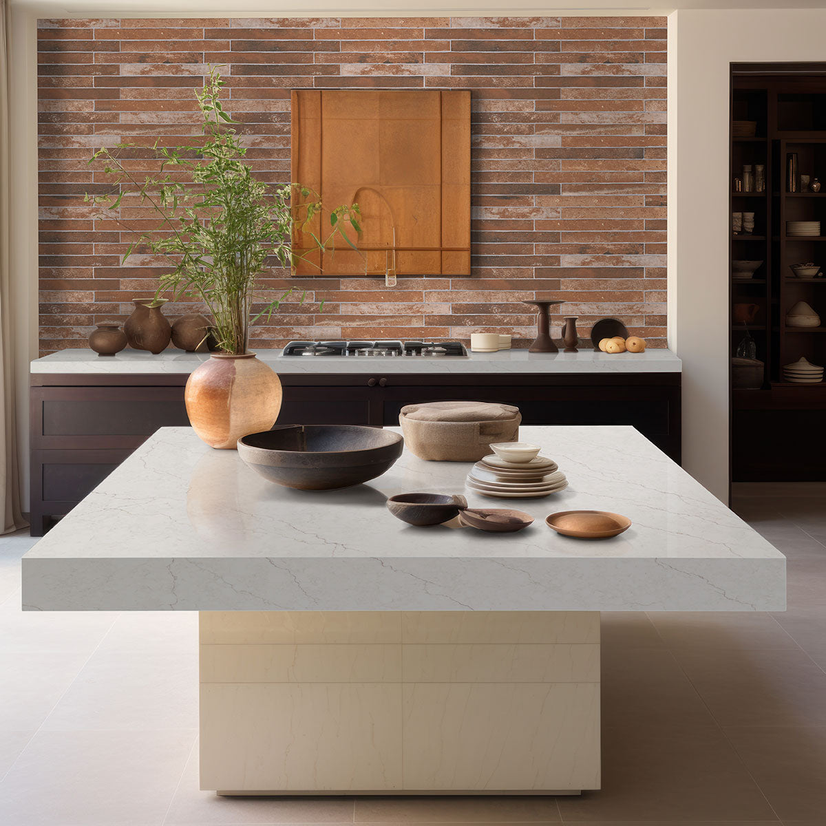 Red Porcelain Tile 2x18