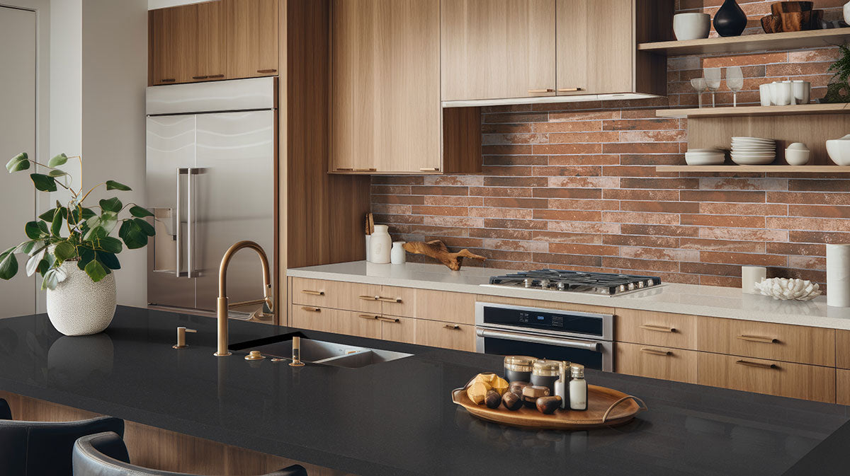 Red Porcelain Tile 2x18