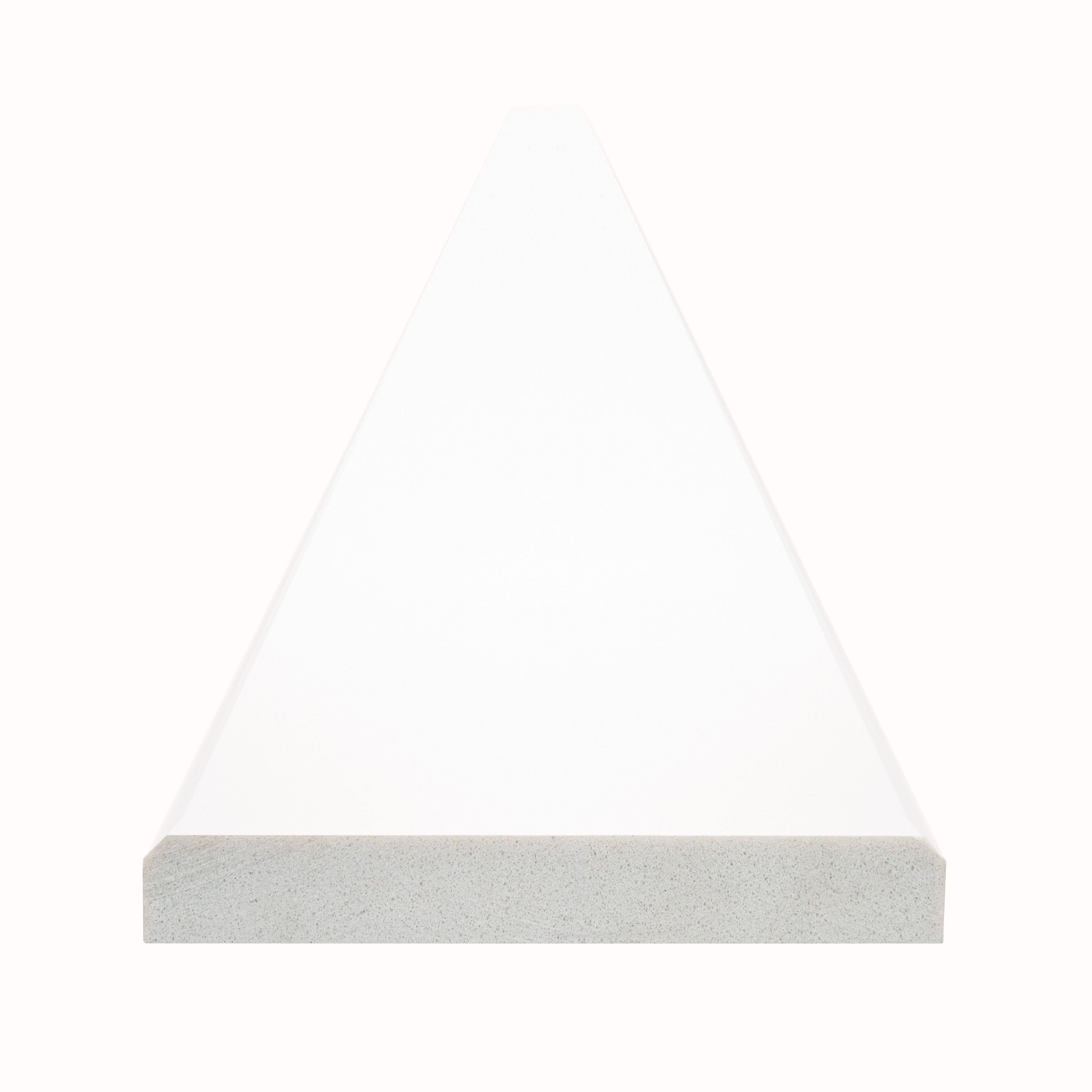 Bright White 2x36x0.62 Double Beveled Polished Threshold