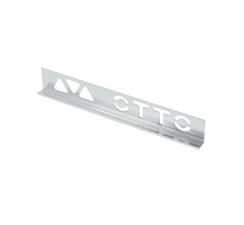5/16 inch aluminum trim with cutout design for precise application in construction or renovation projects.