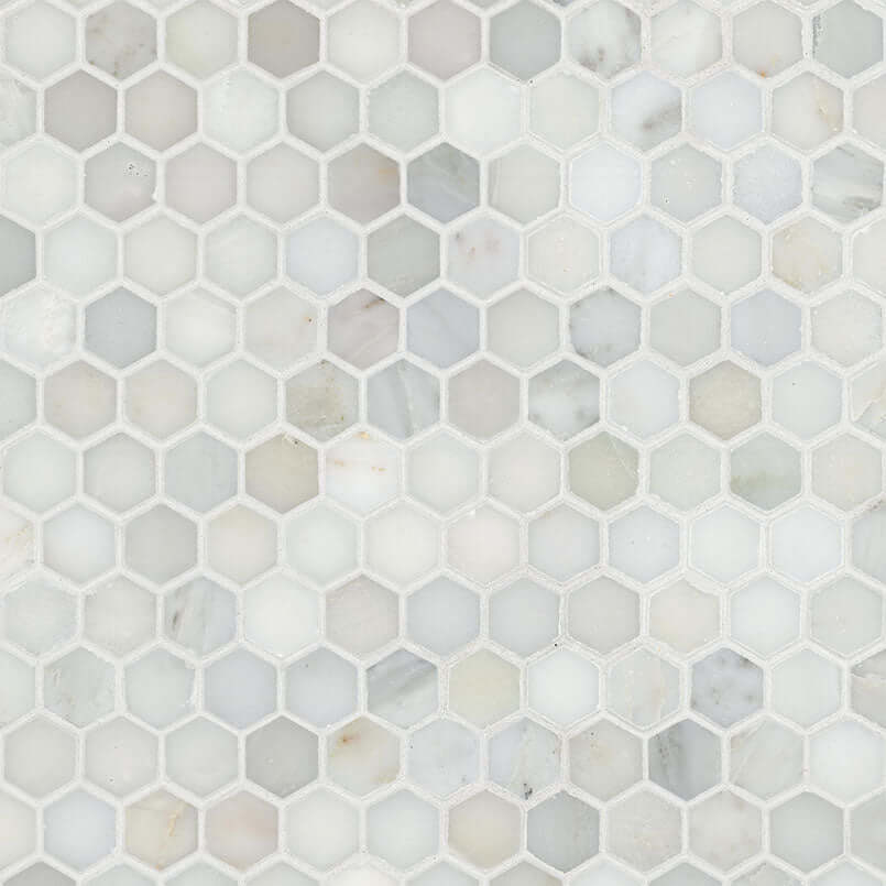 CALACATTA GOLD 1" HEXAGON MOSAIC Mosaic - Shop at Home Craft Studio | Call