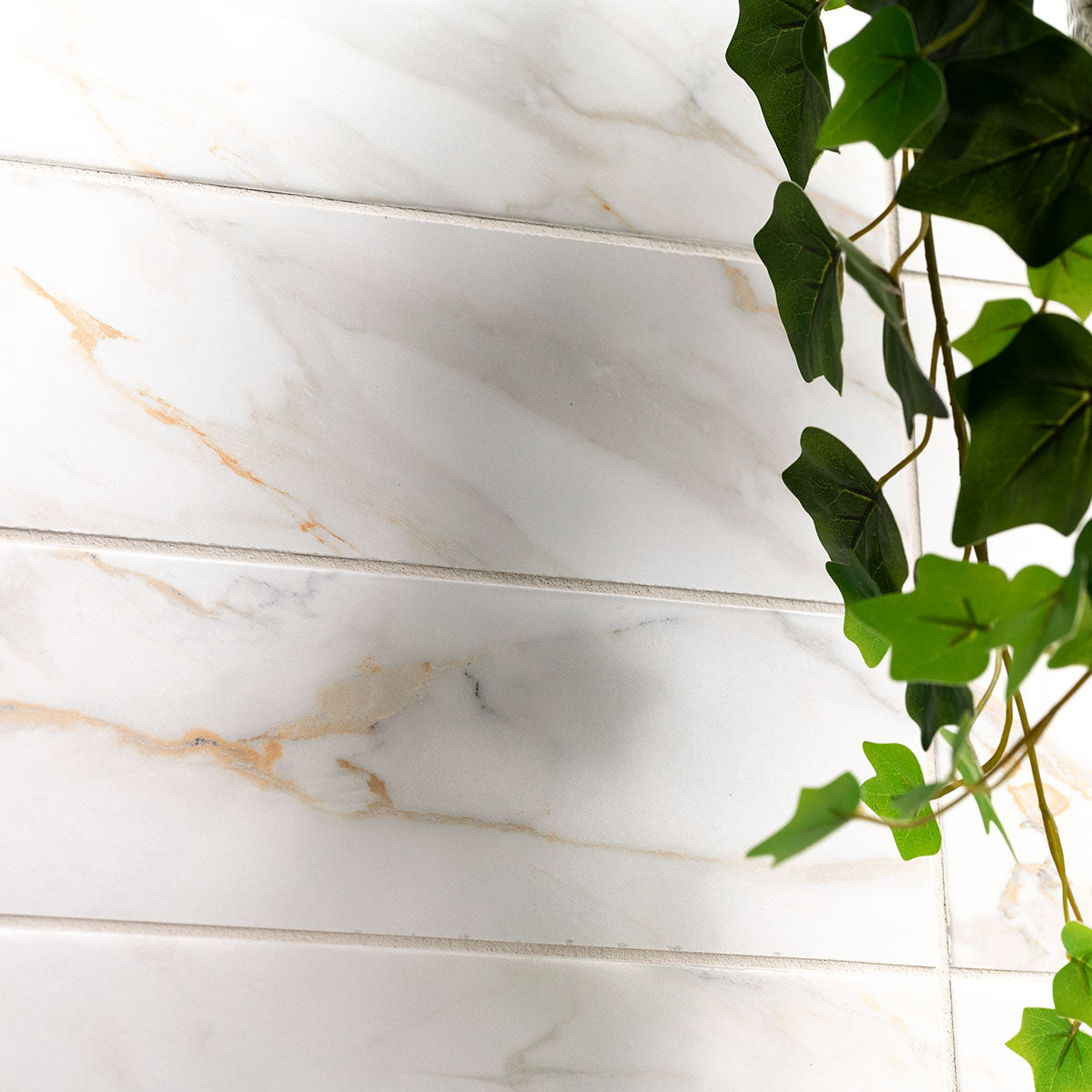 Calacatta Gold Matte Subway Tile 4x12