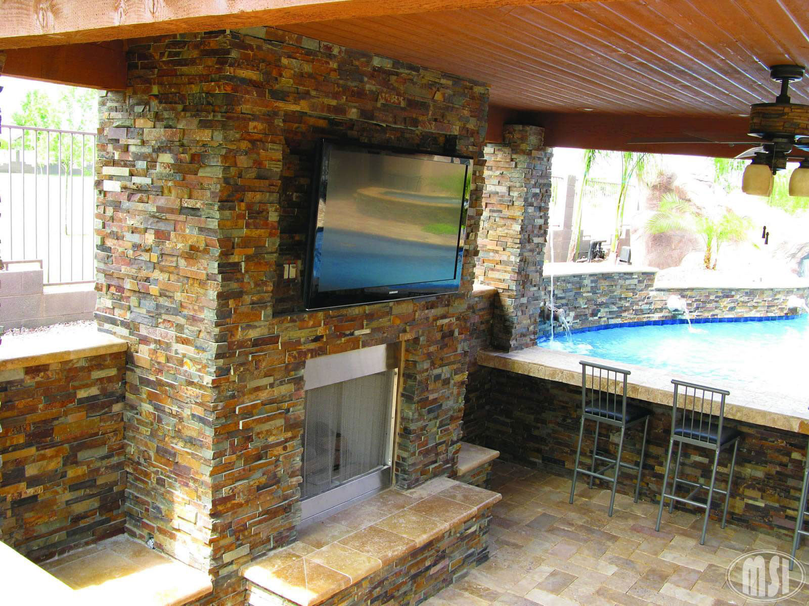 RockMount™ Stacked Stone Panels - California Gold