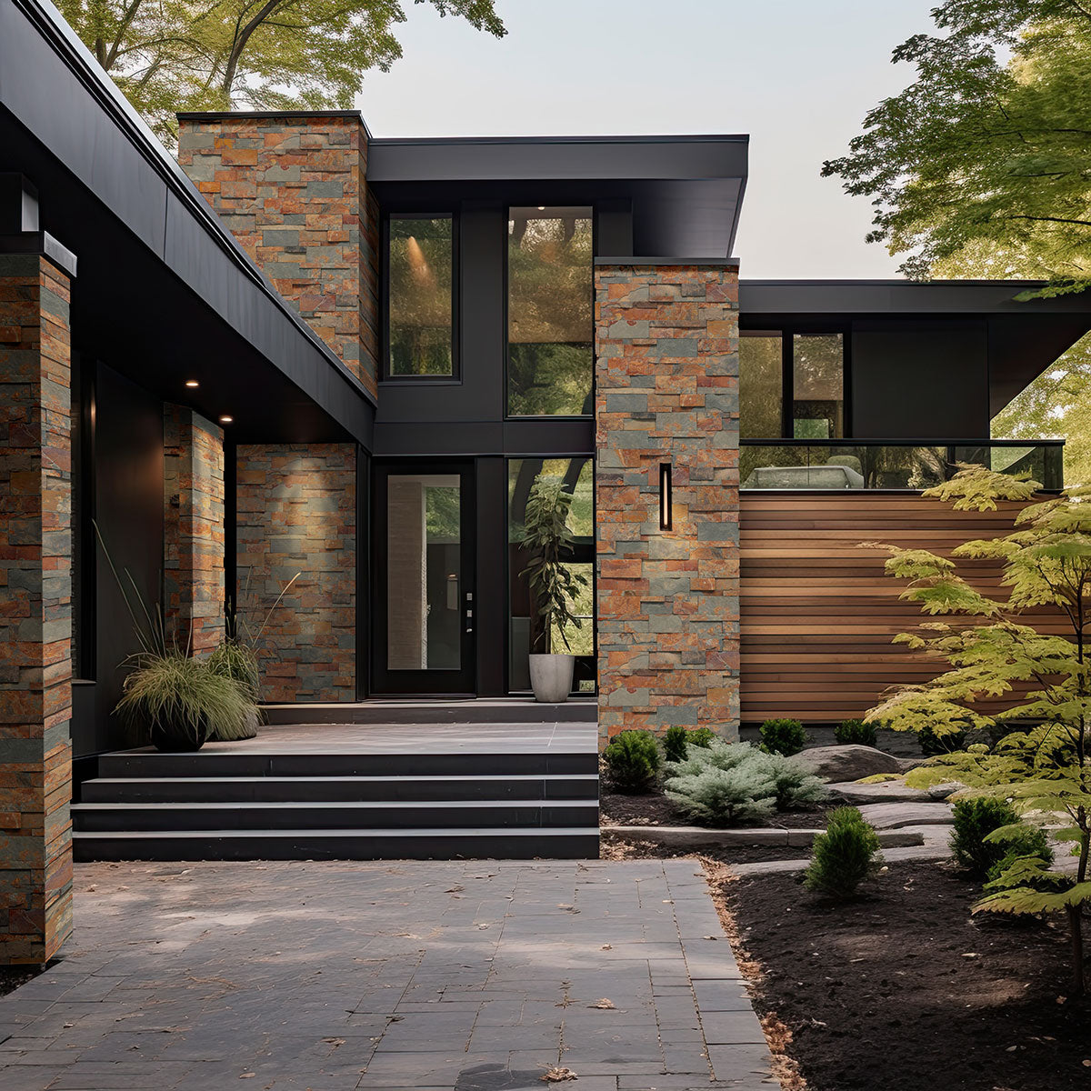 XL RockMount® Stacked Stone Panels - California Gold