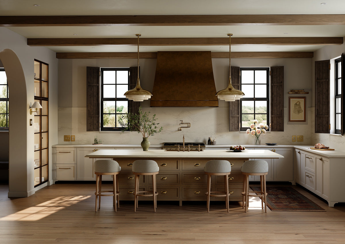 Kitchen with Cambria Merivale quartz countertops