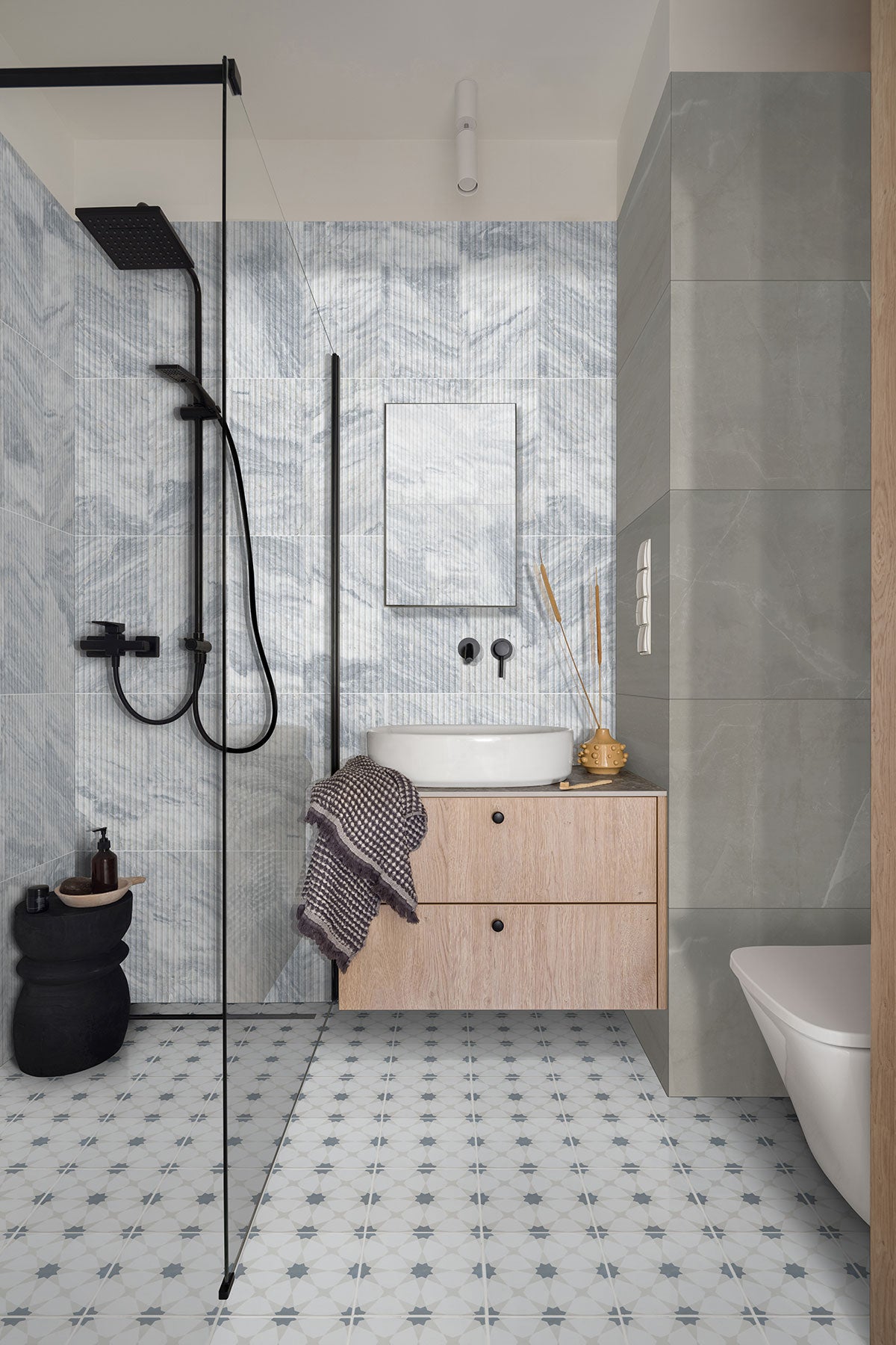 Capri Blue Valentino Fluto 12x24 Honed