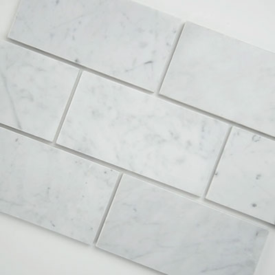 Carrara White Subway Tile 3x6