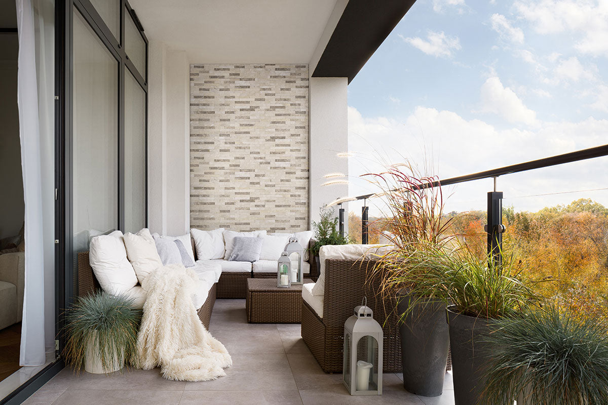 RockMount™ Stacked Stone Panels - Colorado Cream