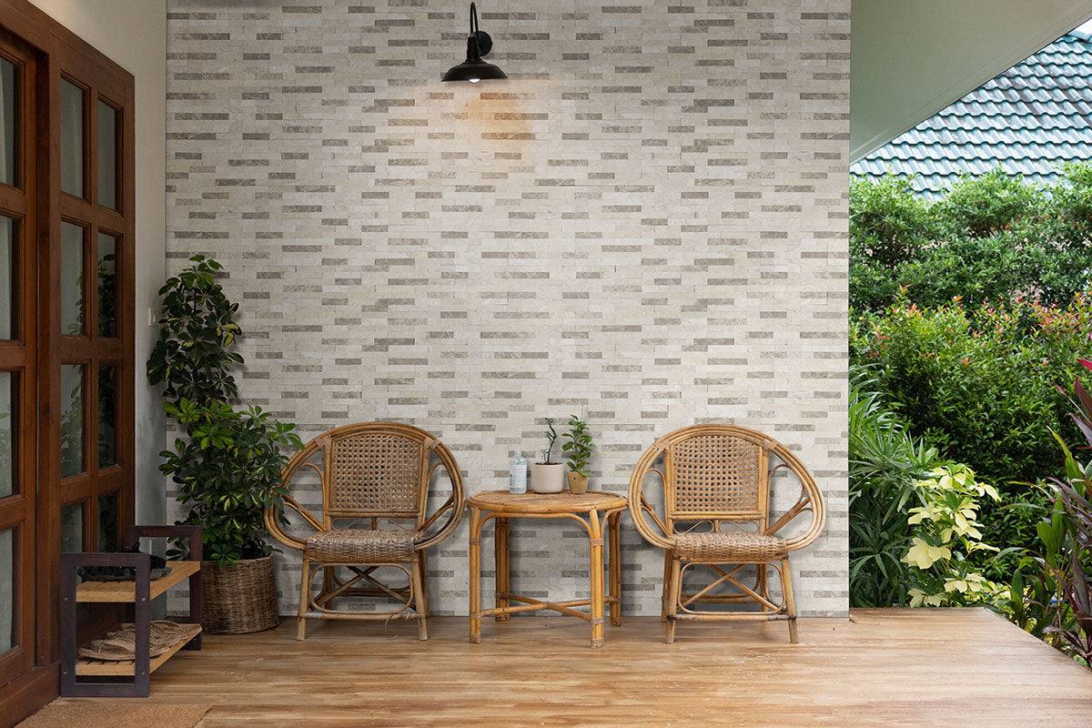 RockMount™ Stacked Stone Panels - Colorado Cream