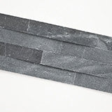 Cosmic Black 3D Wave Stacked Stone Panels