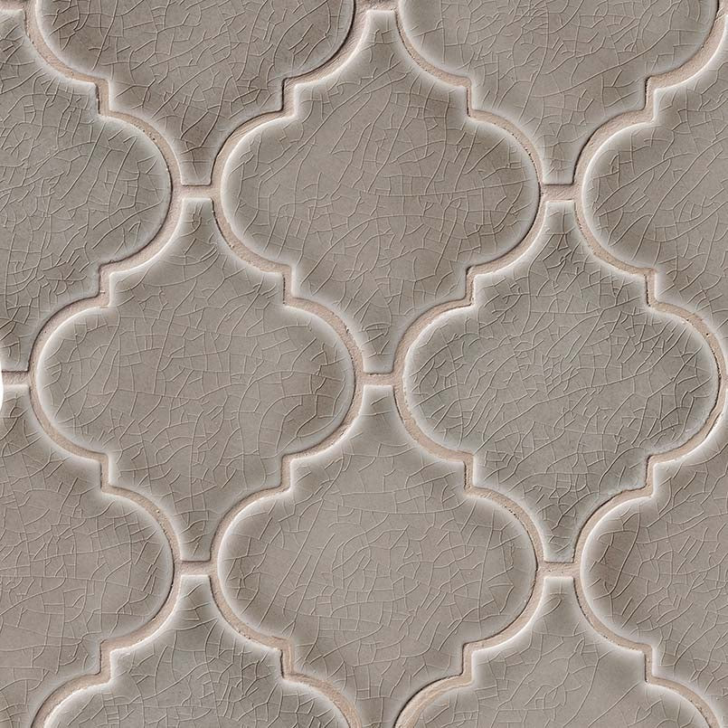 Dove Gray Arabesque Tile