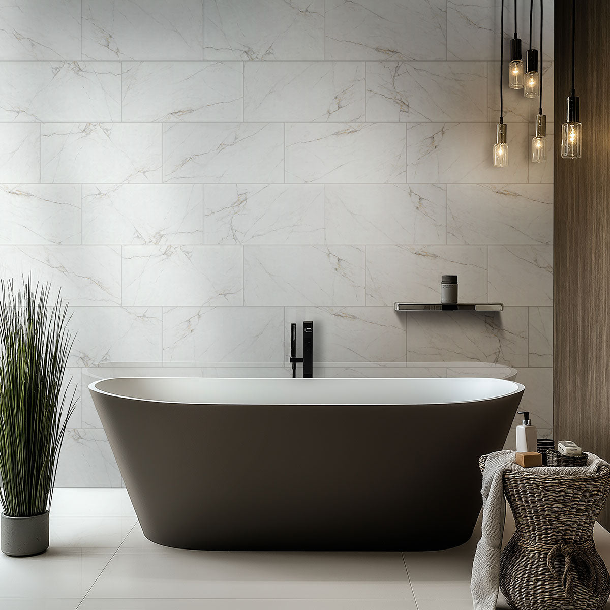 Dymo Calacatta White 12x24 Glossy