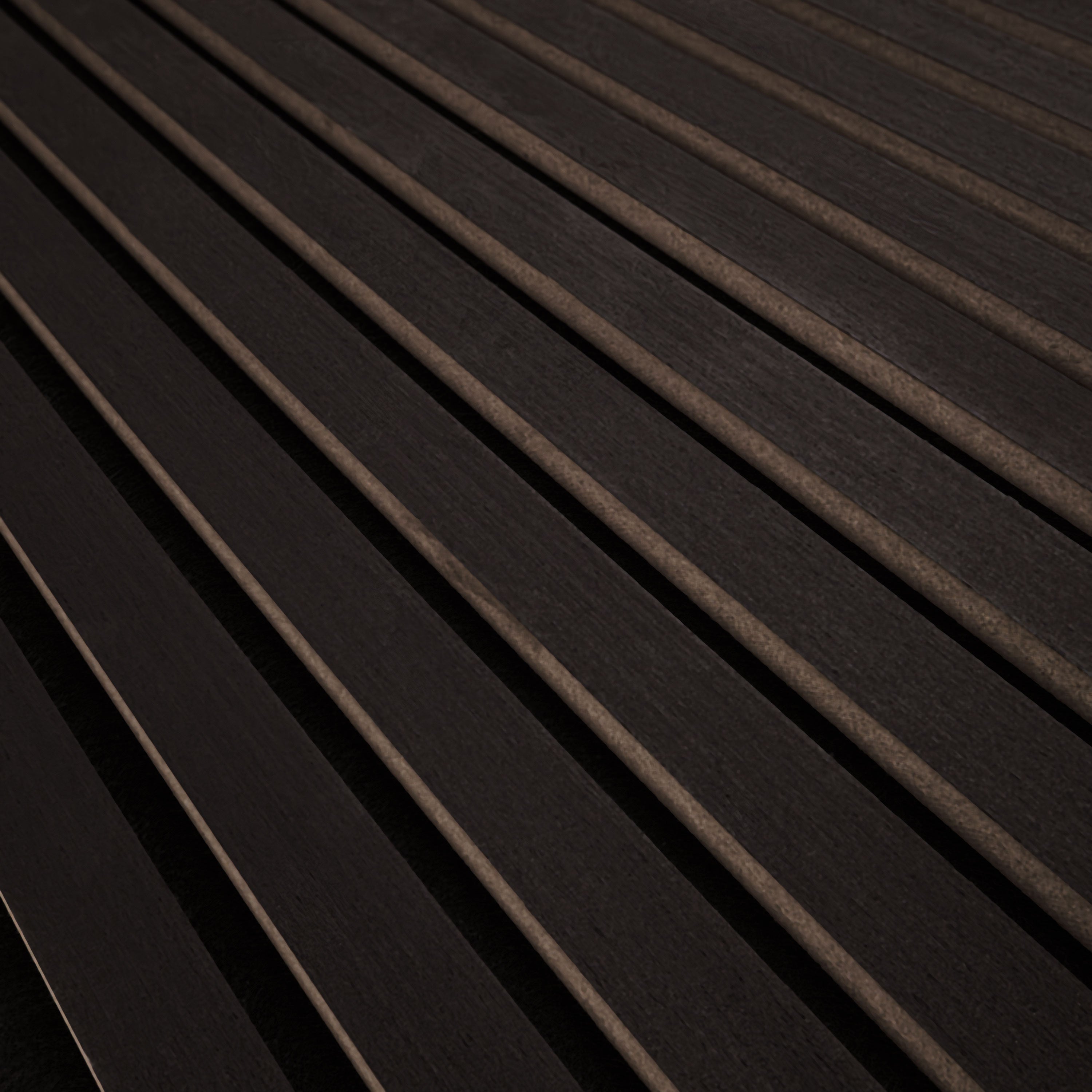 Ebony Acoustic Wood Slat Panels